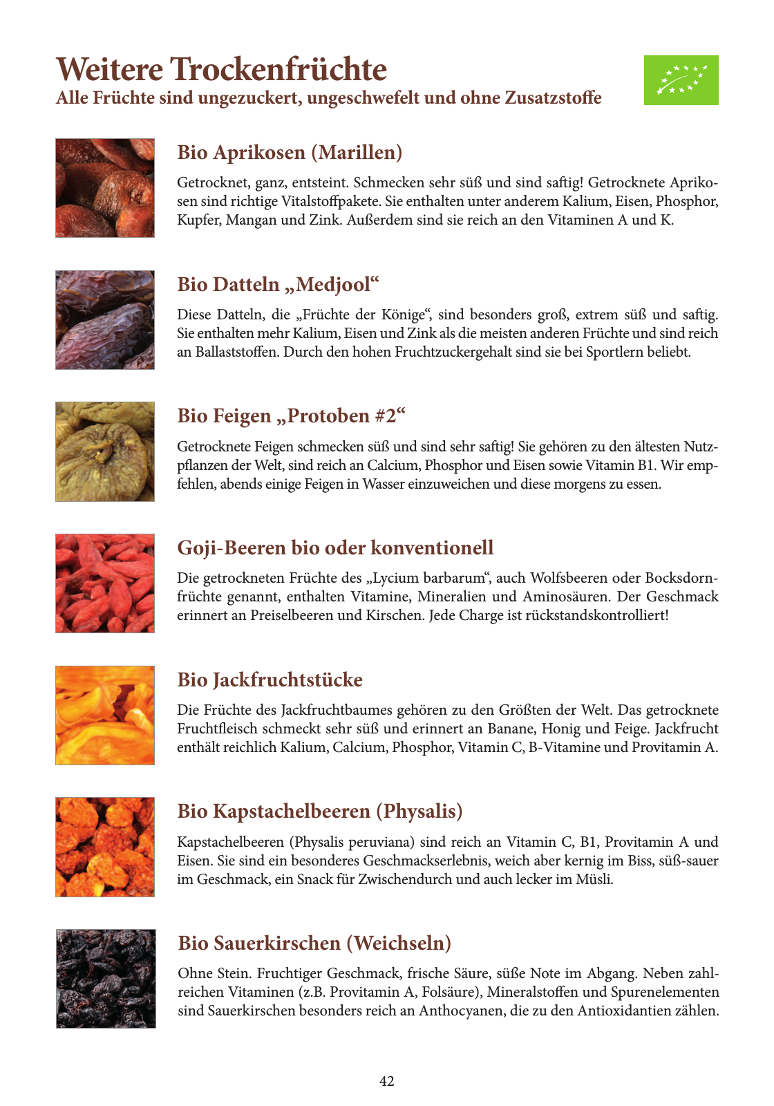Vorschau Essential Foods Katalog Frühjahr | Sommer 2016 Seite 42