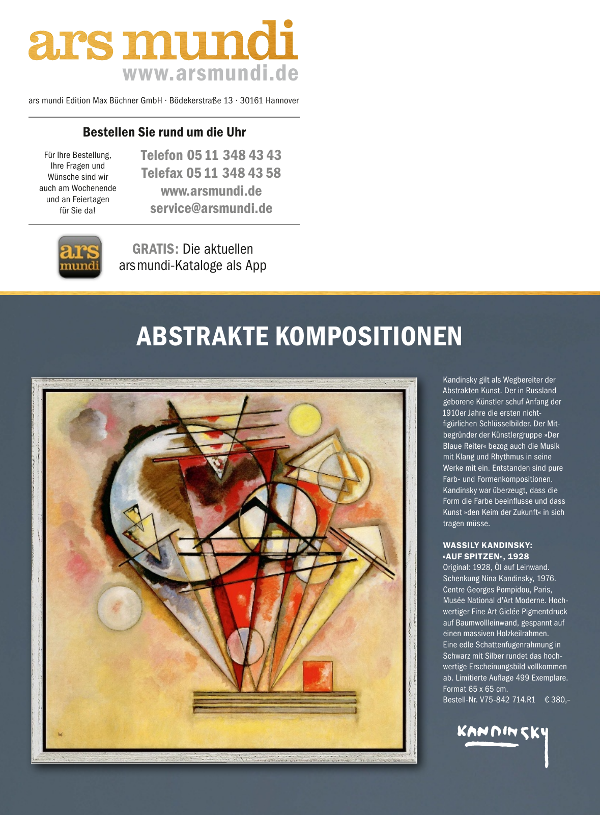 Vorschau ars mundi Kunstkatalog Sommer 2017 Seite 72