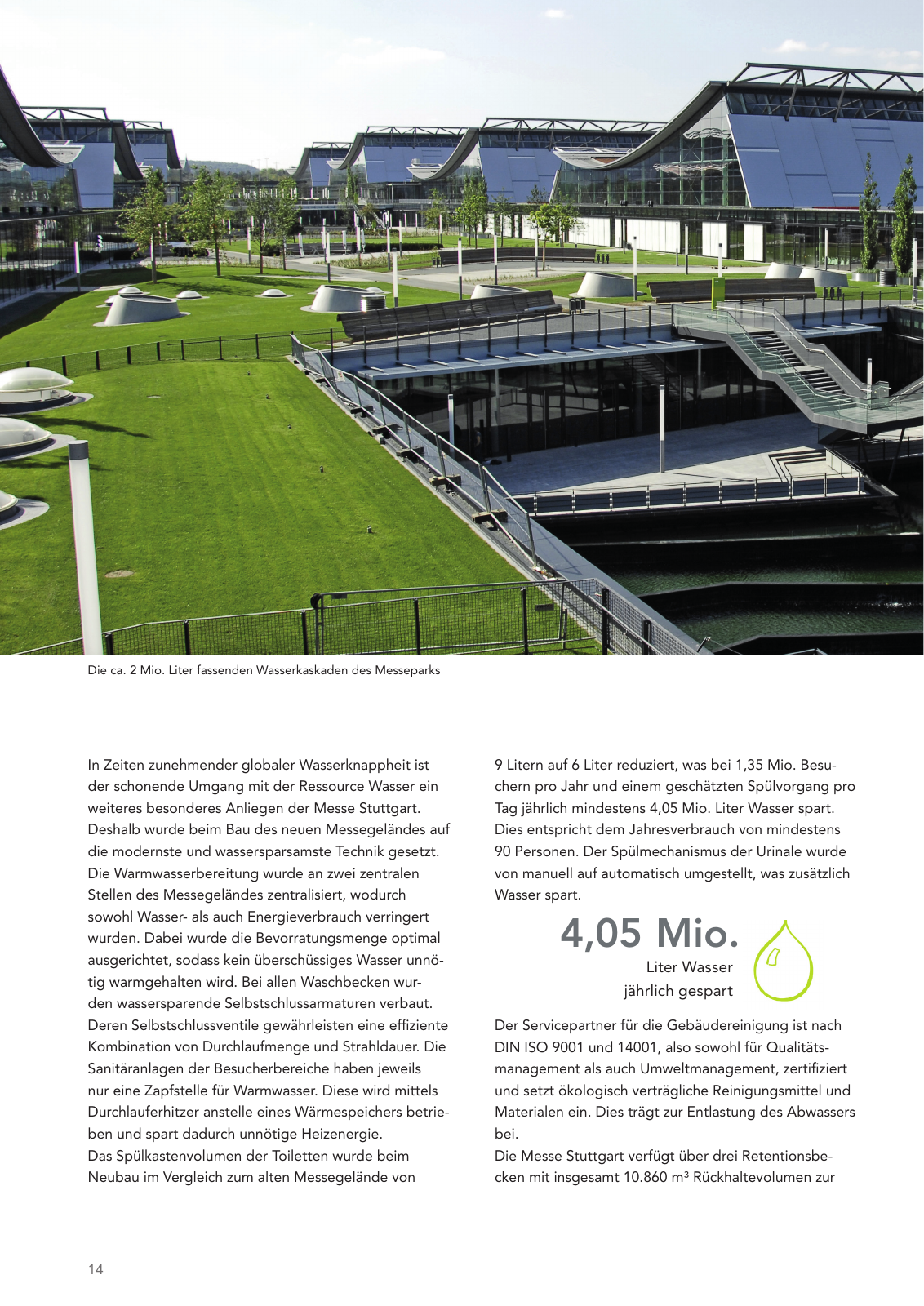 Vorschau Messe Stuttgart Nachhaltigkeitsbericht Seite 14