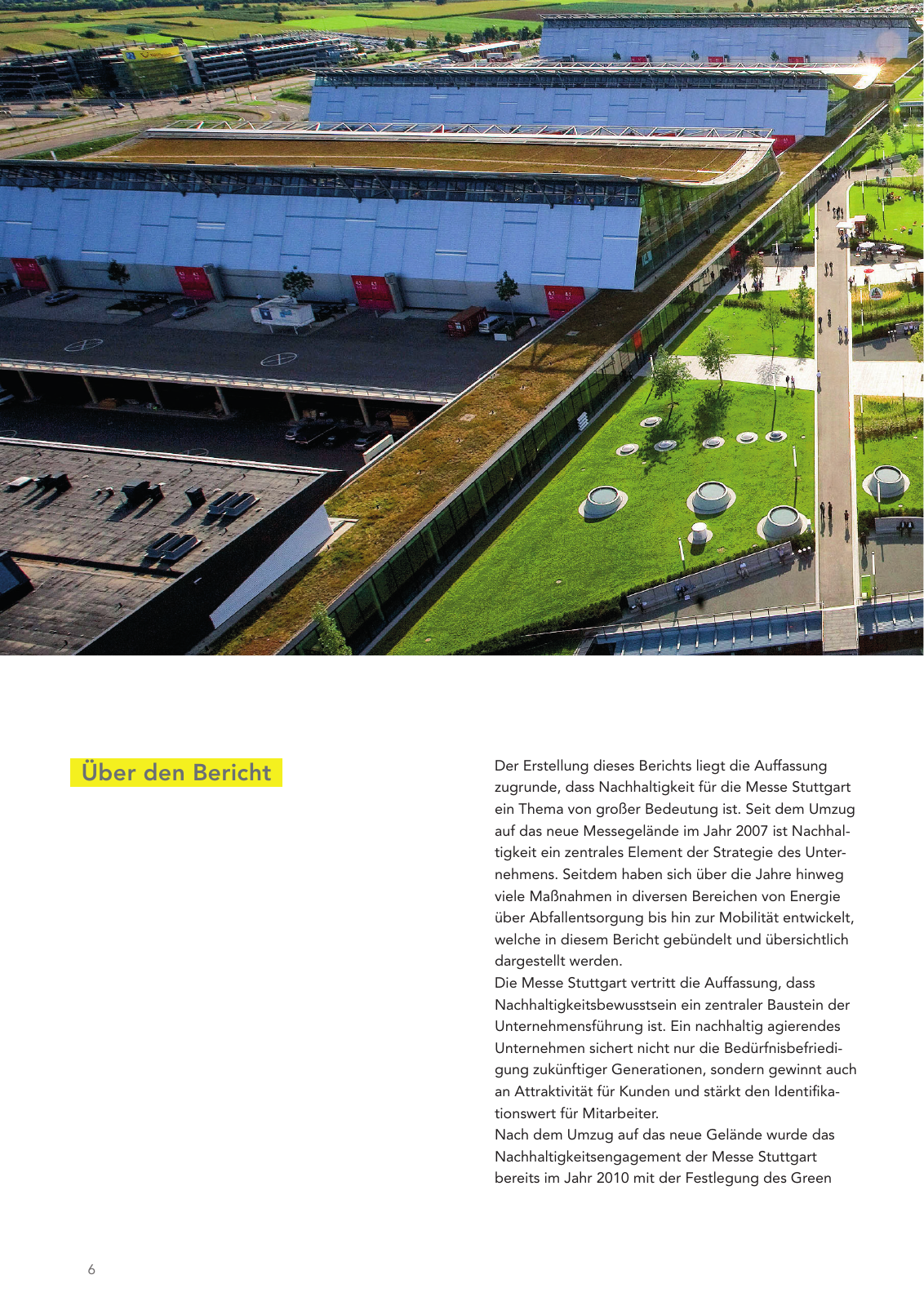 Vorschau Messe Stuttgart Nachhaltigkeitsbericht Seite 6