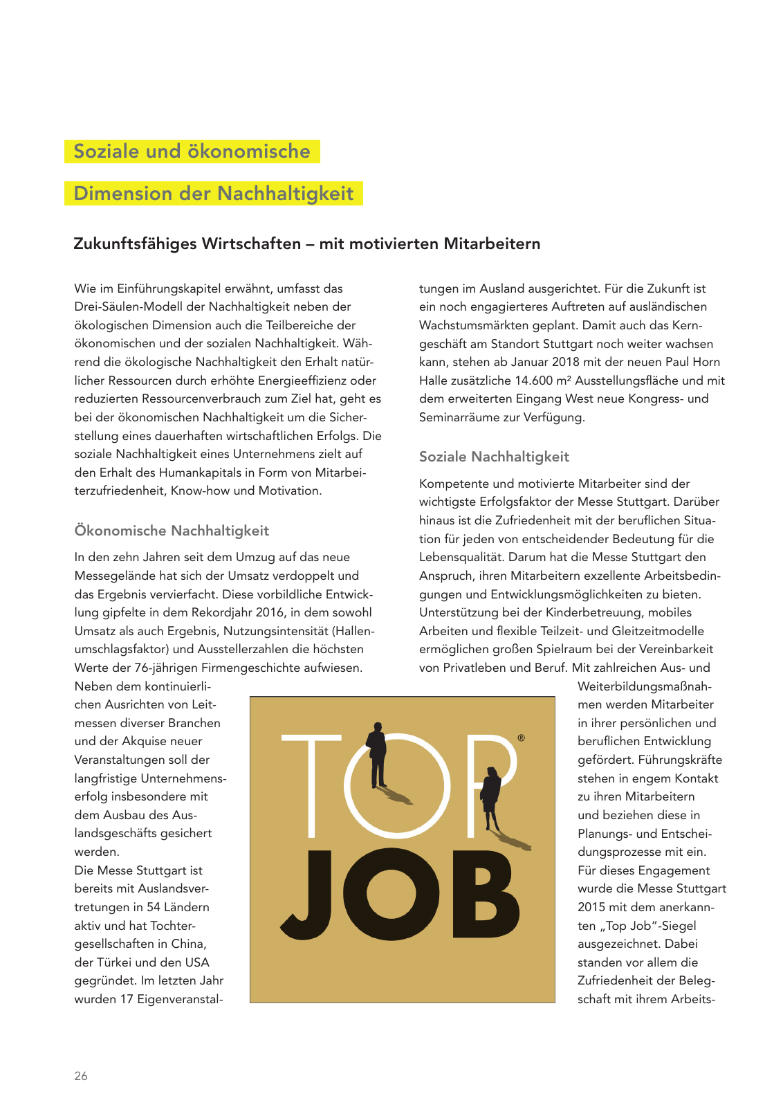 Vorschau Messe Stuttgart Nachhaltigkeitsbericht Seite 26