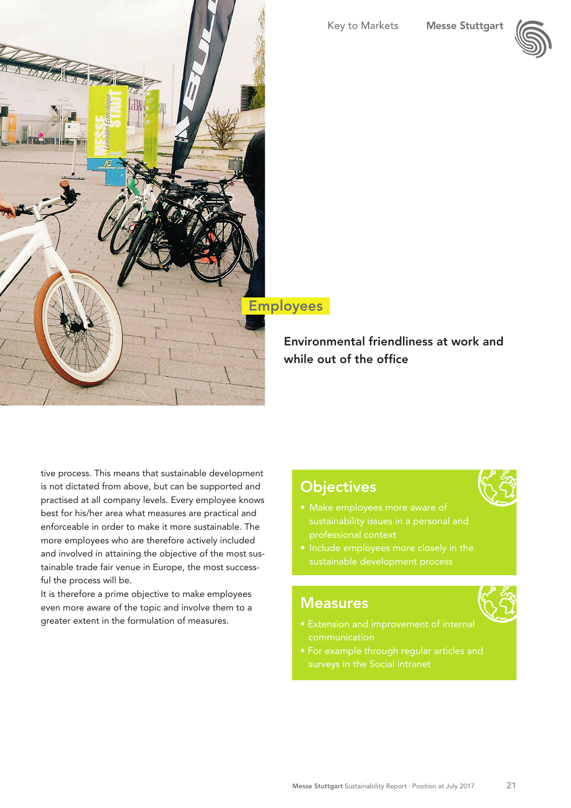 Vorschau Messe Stuttgart Sustainability Report Seite 21