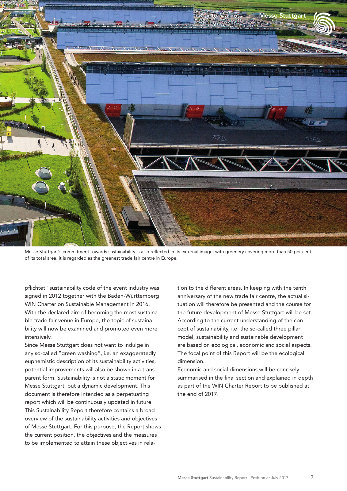 Vorschau Messe Stuttgart Sustainability Report Seite 7