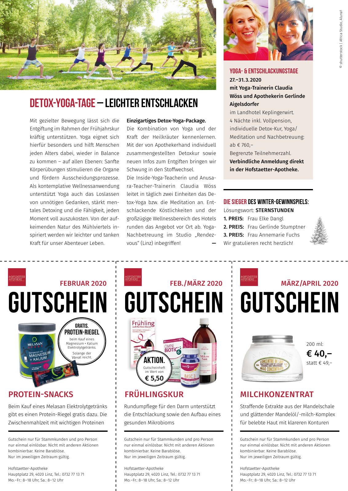 Vorschau Hofstaetter-Apotheke Lebenselixier Frühling 2020 Seite 16