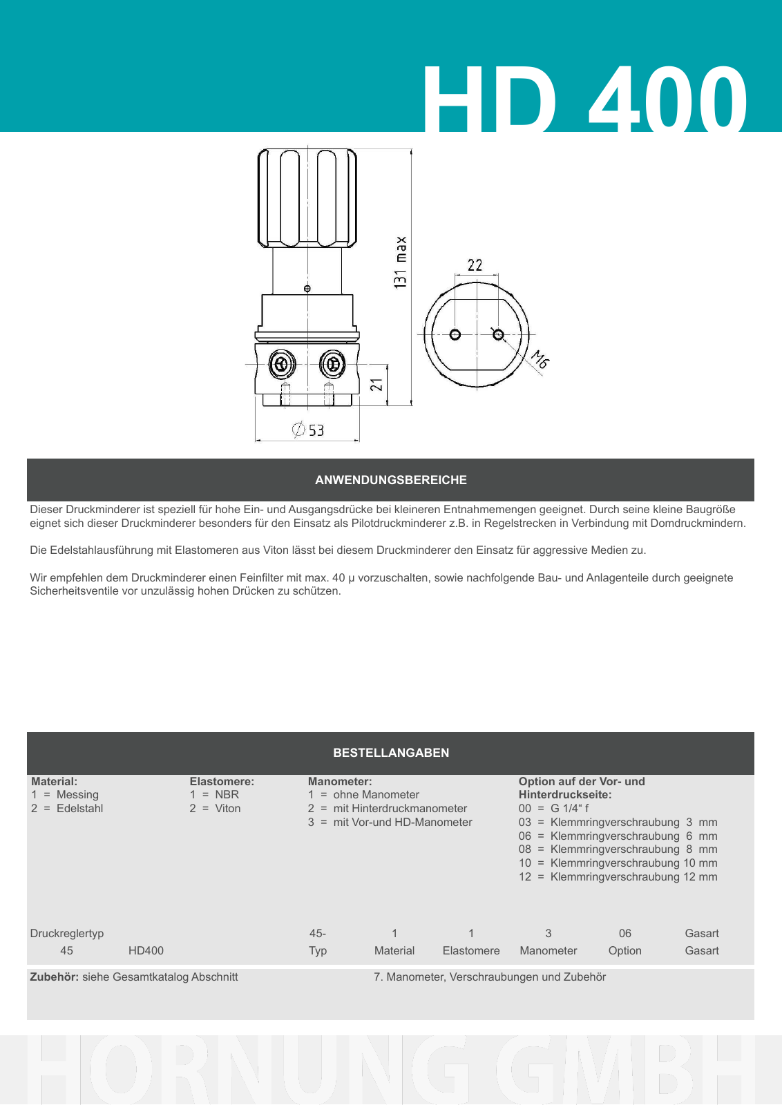 Vorschau Katalog Armaturen für Reinstgase - Hornung GmbH Seite 103