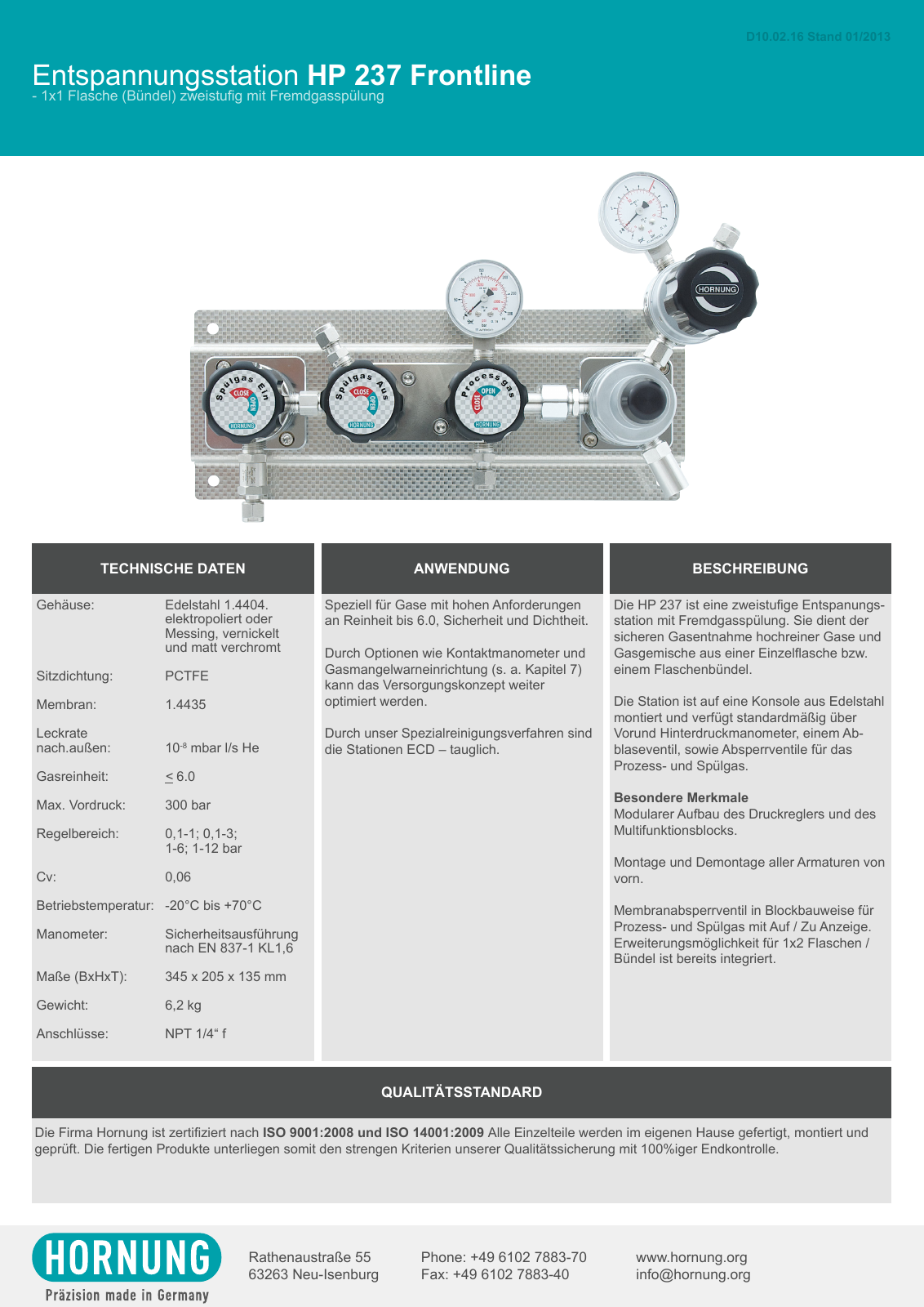 Vorschau Katalog Armaturen für Reinstgase - Hornung GmbH Seite 38