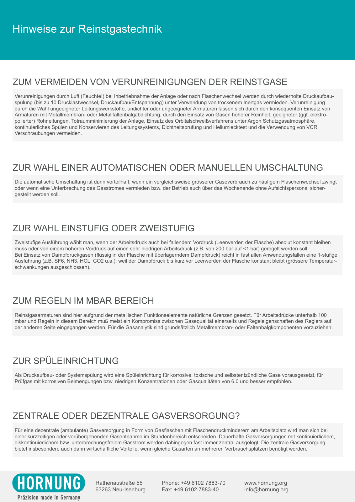 Vorschau Katalog Armaturen für Reinstgase - Hornung GmbH Seite 173