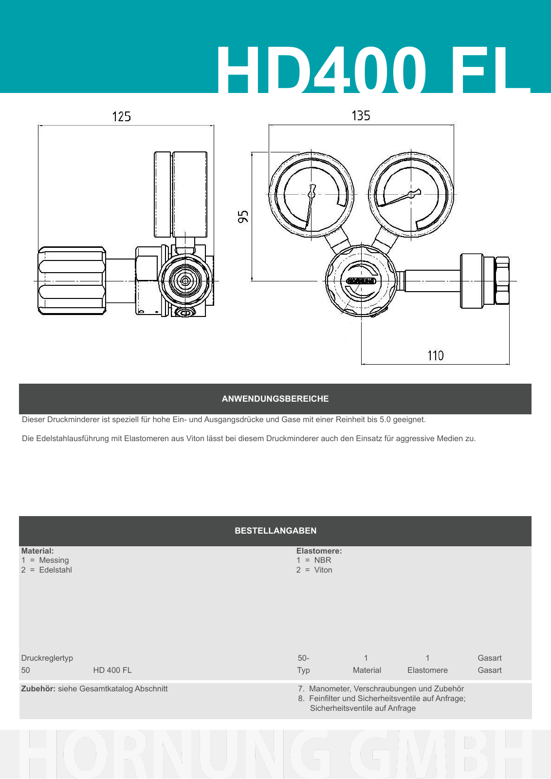 Vorschau Katalog Armaturen für Reinstgase - Hornung GmbH Seite 25