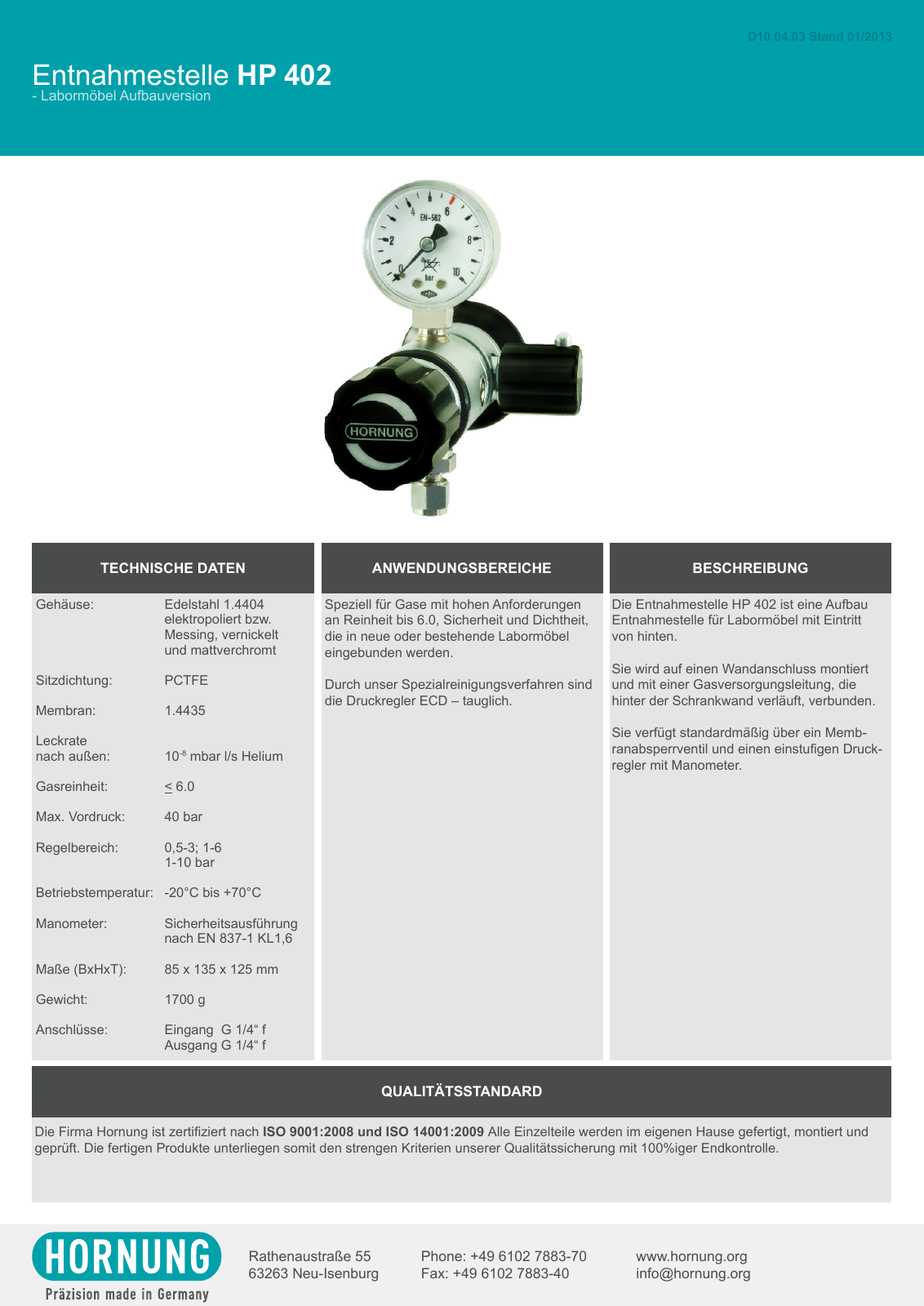 Vorschau Katalog Armaturen für Reinstgase - Hornung GmbH Seite 118