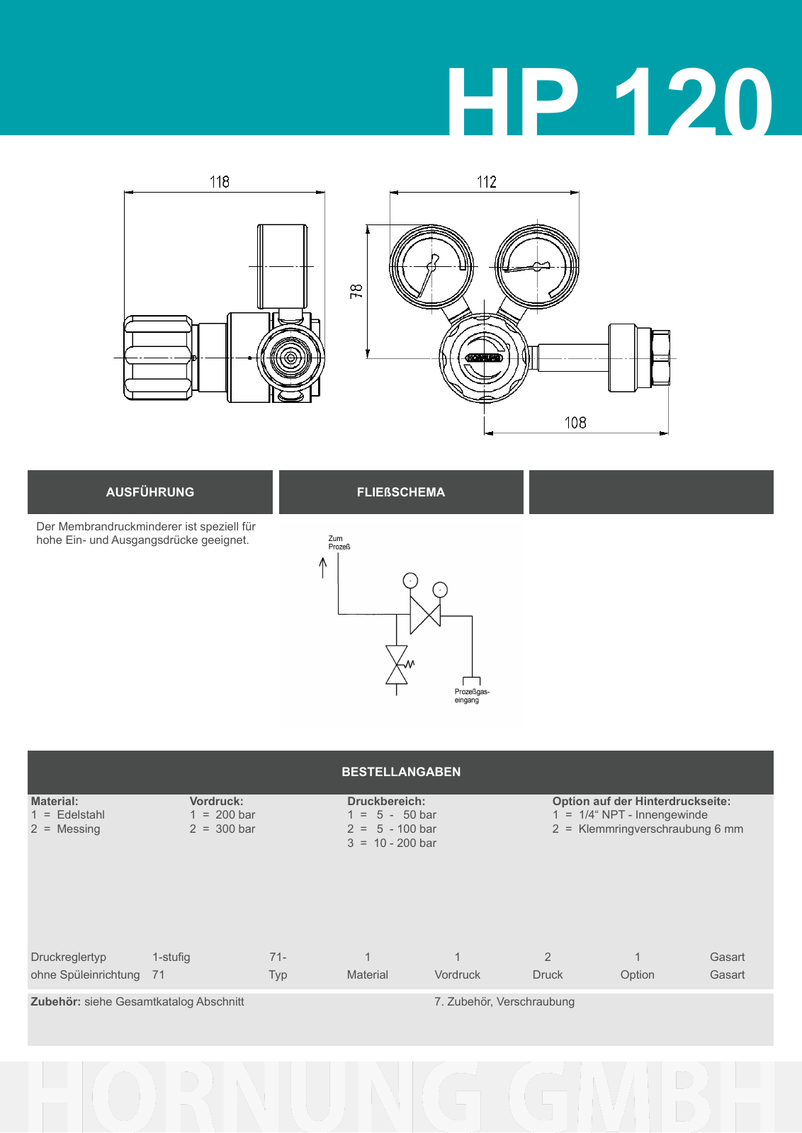 Vorschau Katalog Armaturen für Reinstgase - Hornung GmbH Seite 15
