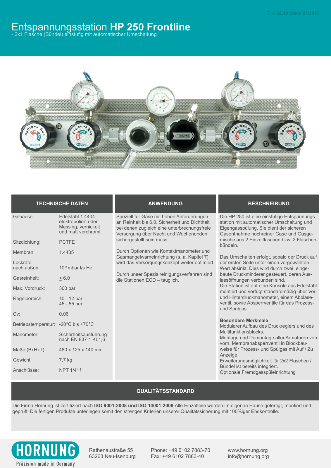 Vorschau Katalog Armaturen für Reinstgase - Hornung GmbH Seite 44
