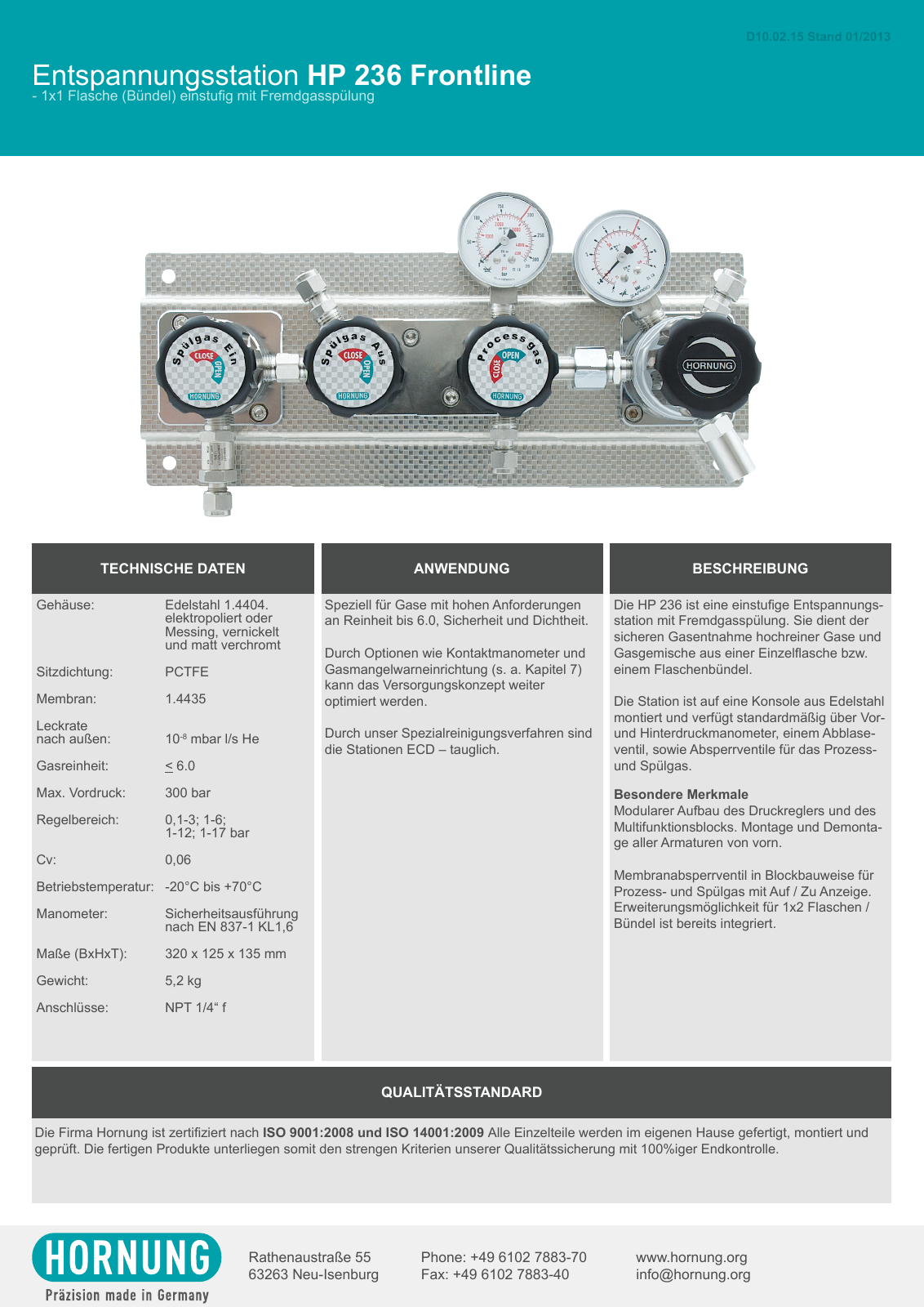 Vorschau Katalog Armaturen für Reinstgase - Hornung GmbH Seite 36