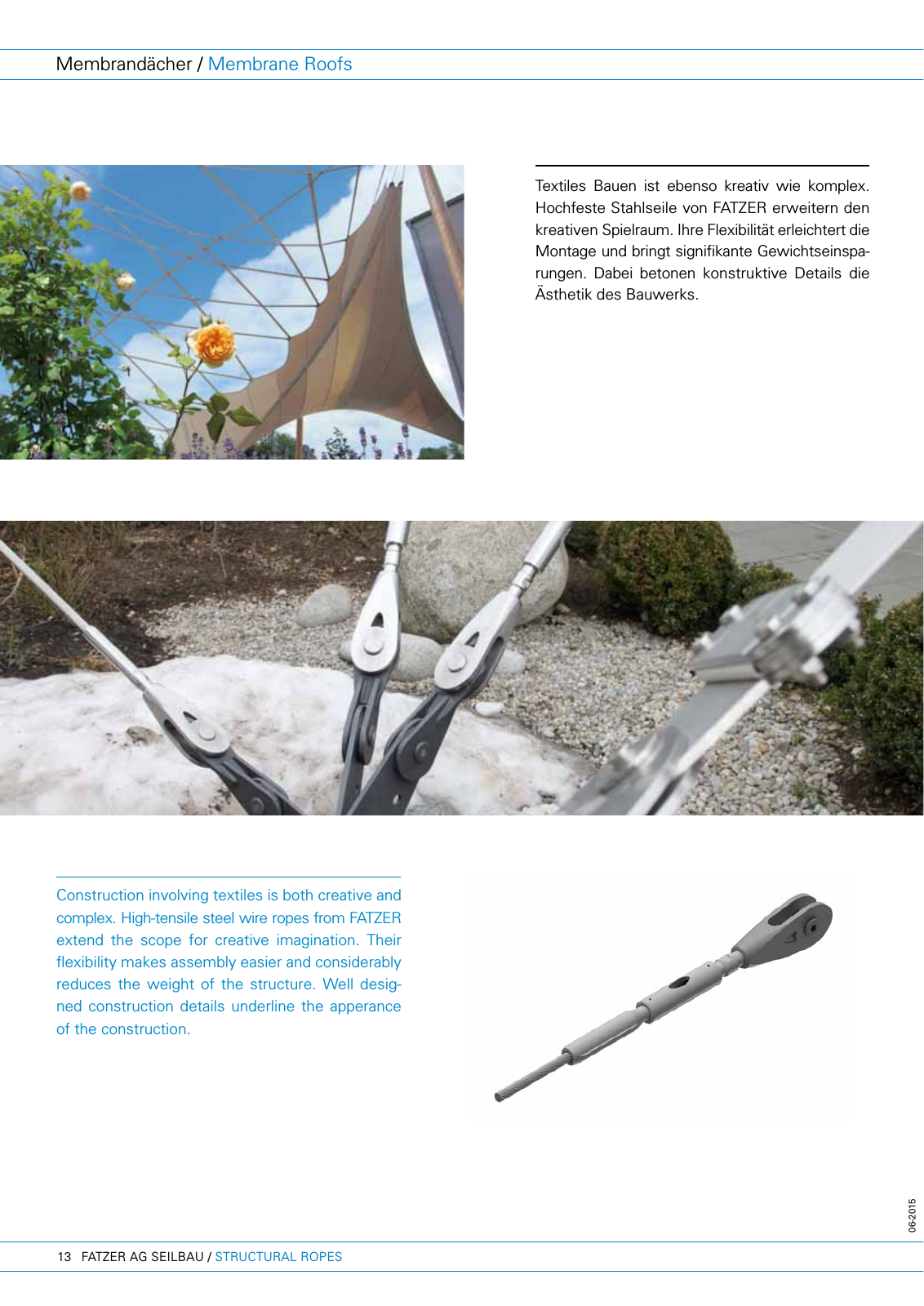 Vorschau FATZER AG Structural Ropes Company Brochure Seite 14
