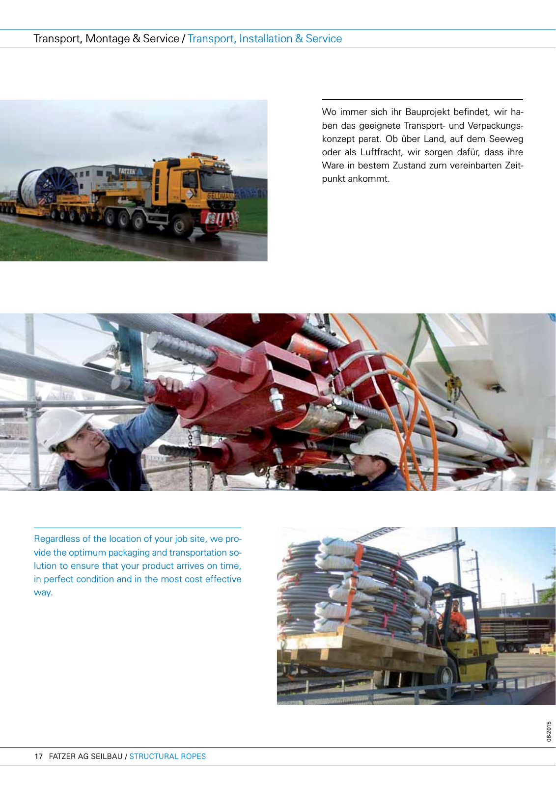 Vorschau FATZER AG Structural Ropes Company Brochure Seite 18