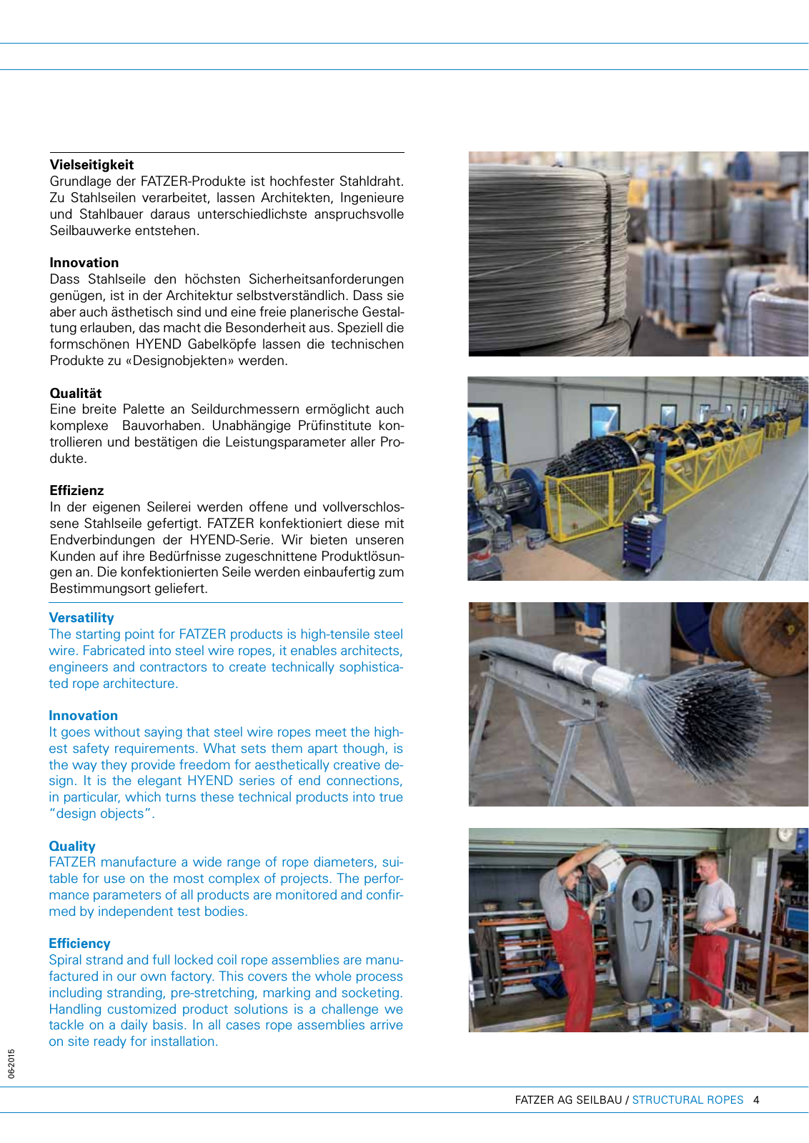 Vorschau FATZER AG Structural Ropes Company Brochure Seite 5