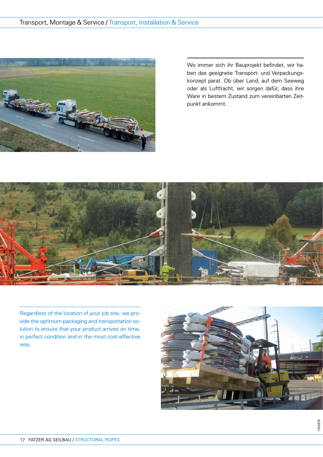 Vorschau FATZER Seilbau Structural Ropes Brochure Seite 18