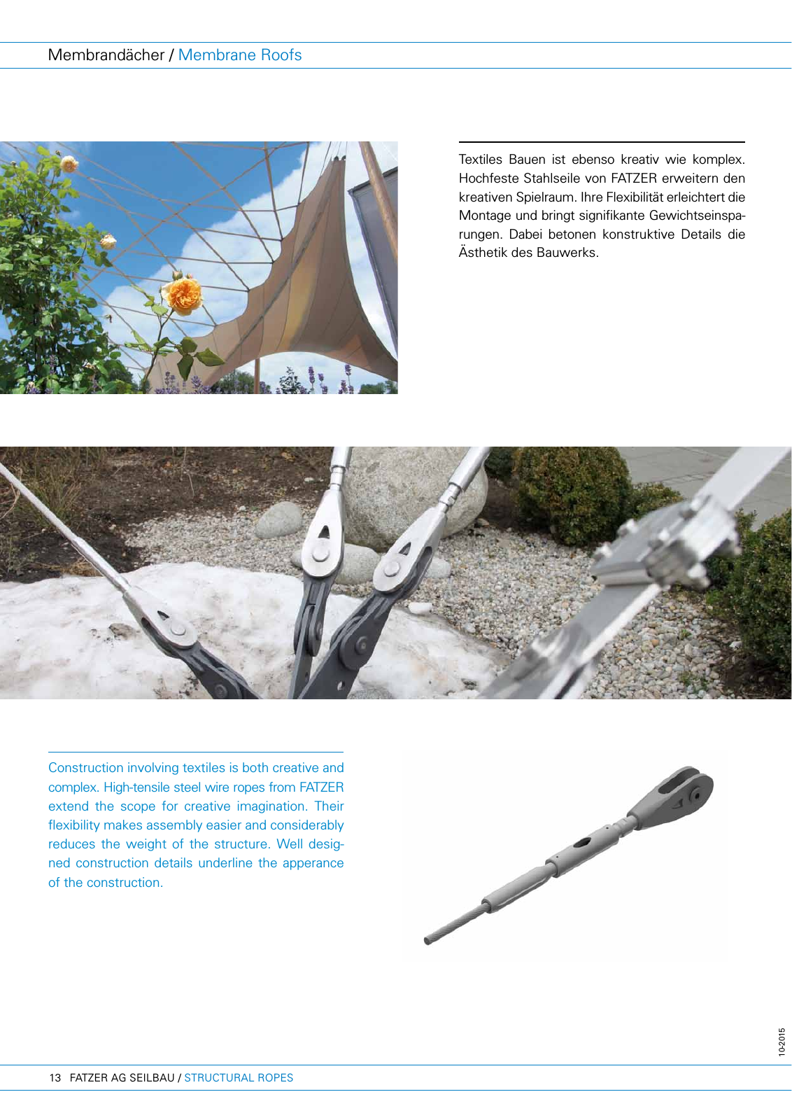 Vorschau FATZER Seilbau Structural Ropes Brochure Seite 14