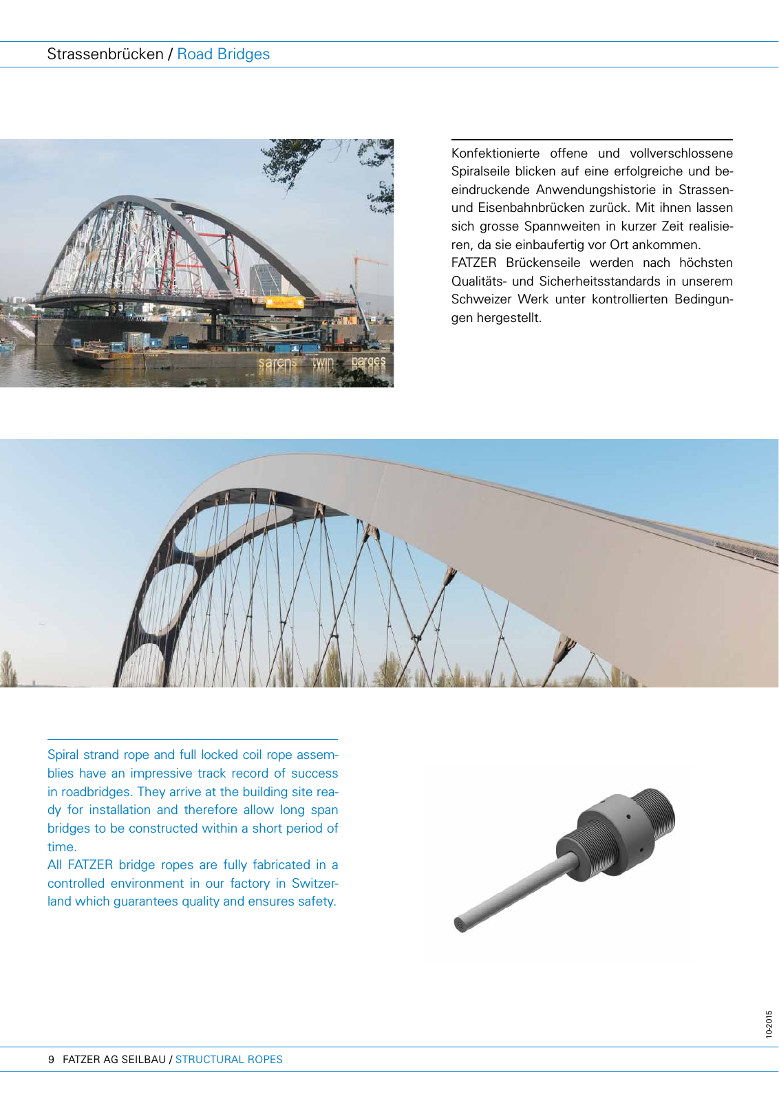 Vorschau FATZER Seilbau Structural Ropes Brochure Seite 10