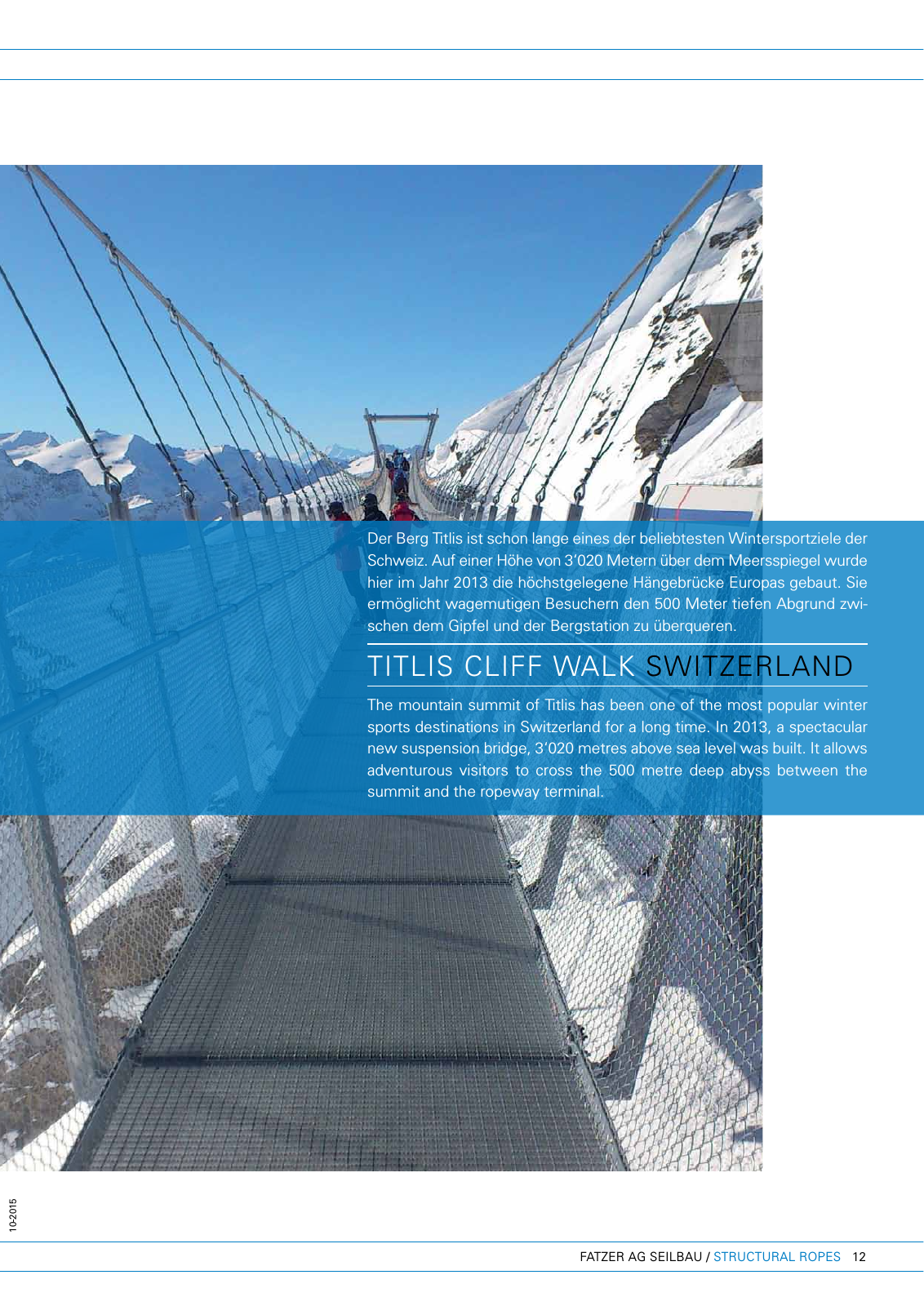 Vorschau FATZER Seilbau Structural Ropes Brochure Seite 13