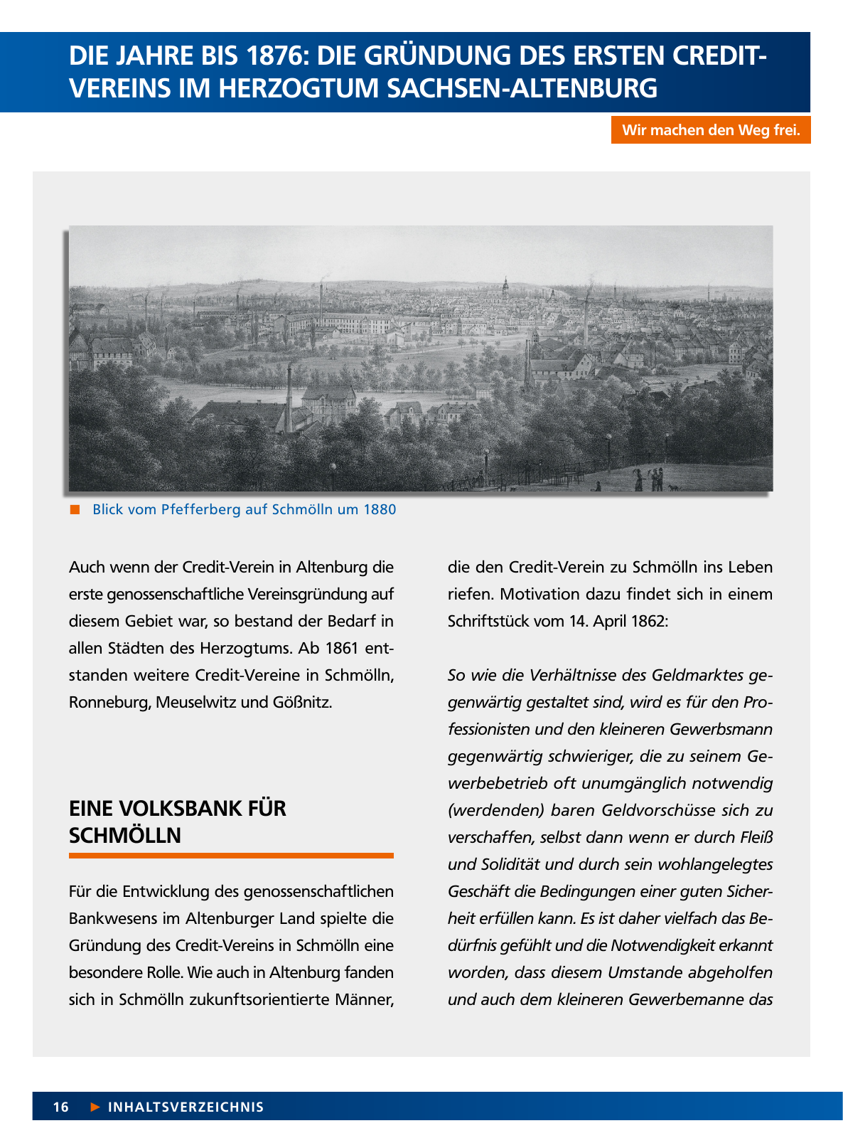 Vorschau Von der Idee, sich selbst zu helfen – 150 Jahre genossenschaftliches Bankwesen im Altenburger Land Seite 16
