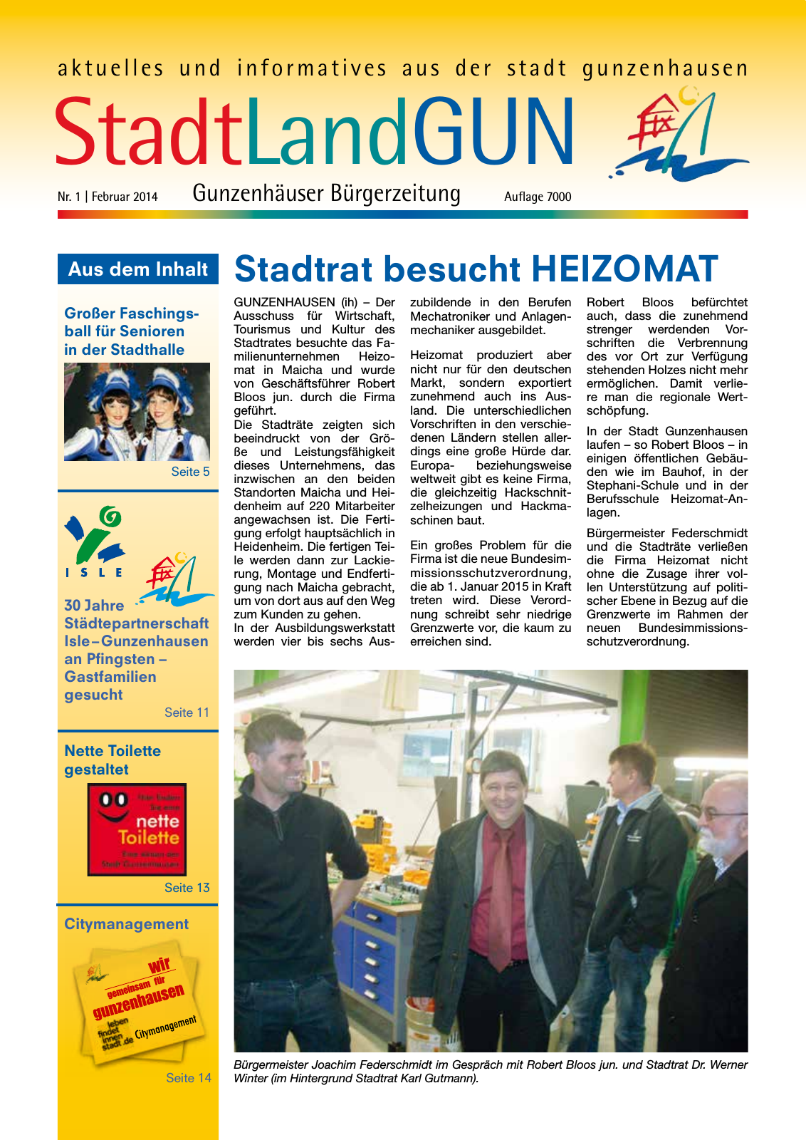 Vorschau StadtLandGUN - Gunzenhäuser Bürgerzeitung Seite 1