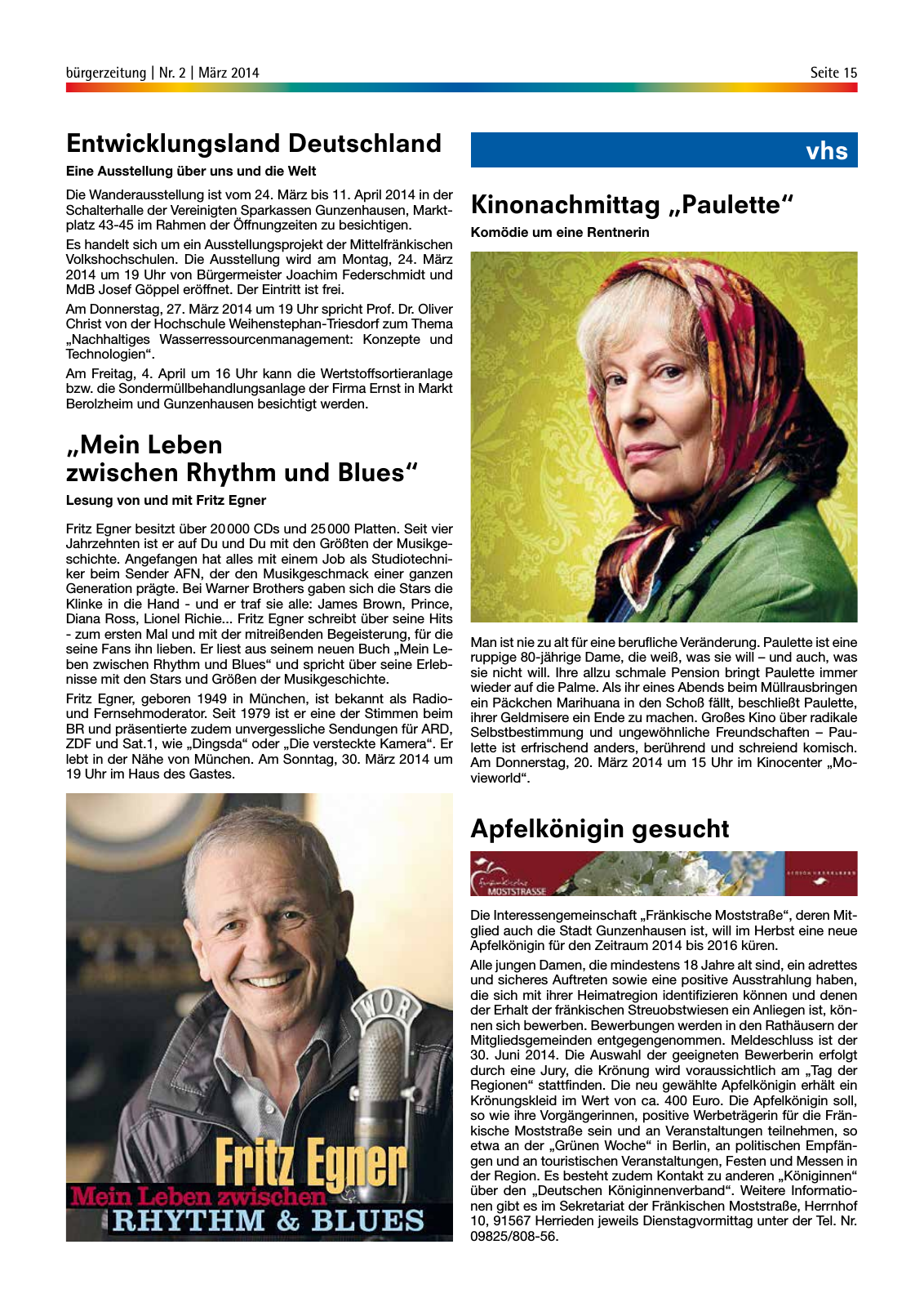 Vorschau StadtLandGUN Nr. 2 März 2014 Seite 15