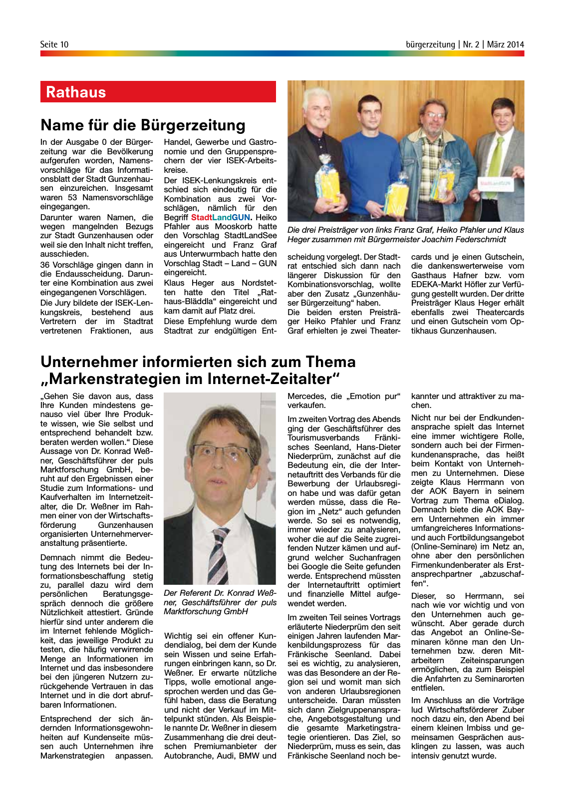 Vorschau StadtLandGUN Nr. 2 März 2014 Seite 10