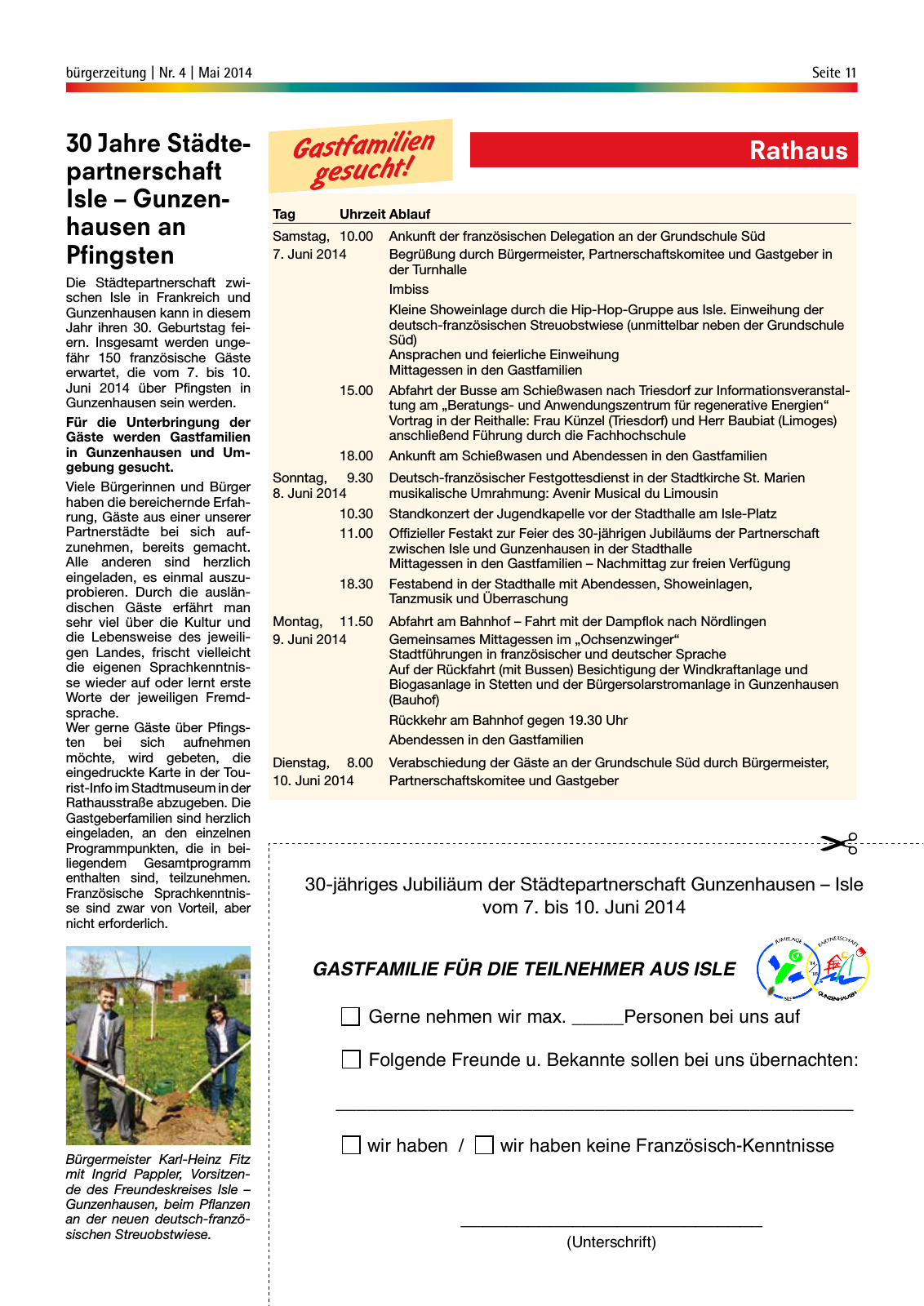 Vorschau StadtLandGUN Gunzenhäuser Bürgerzeitung Nr. 4 | Mai 2014 Seite 11