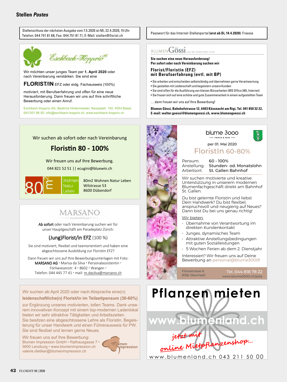 Vorschau Florist - Ausgabe April 2020 Seite 40