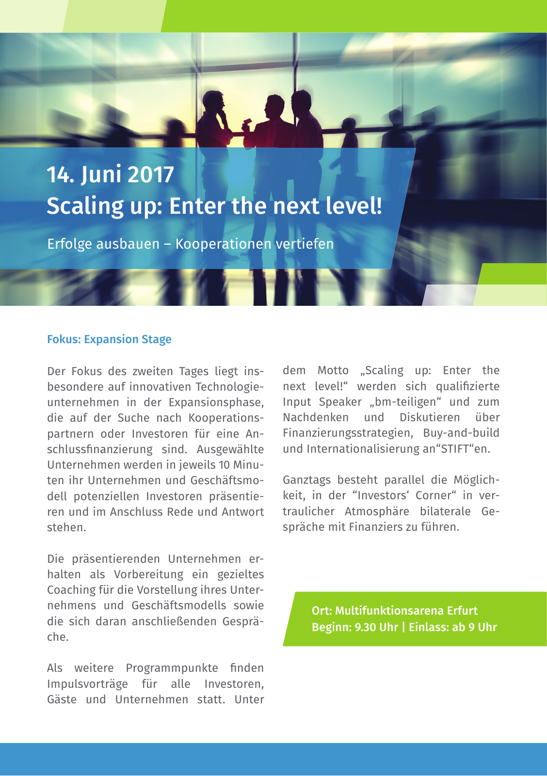 Vorschau Einladung Investor Days Thüringen 2017 Seite 6