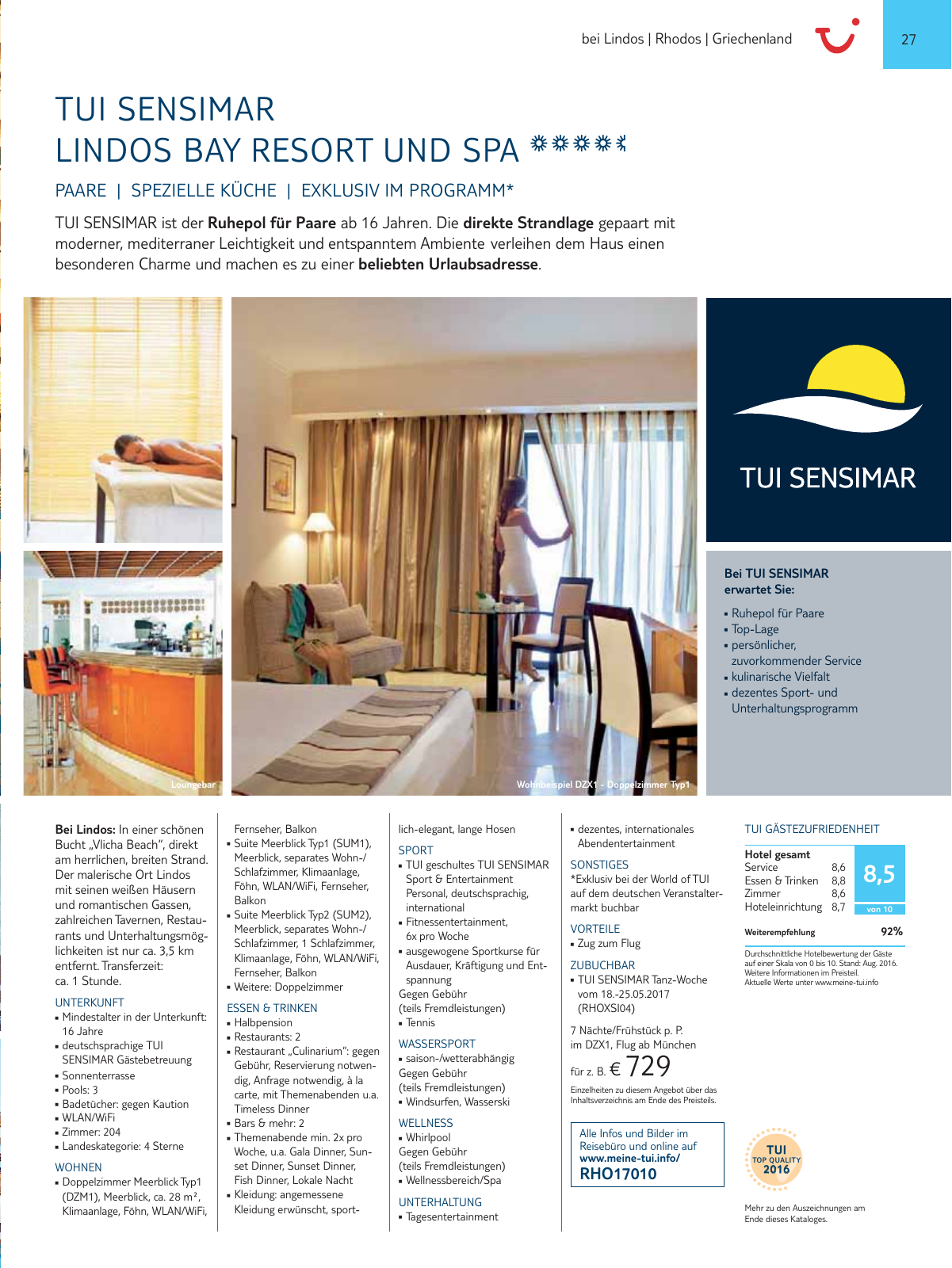 Vorschau TUI SENSIMAR Onlinekatalog - Sommer 2017 Seite 27