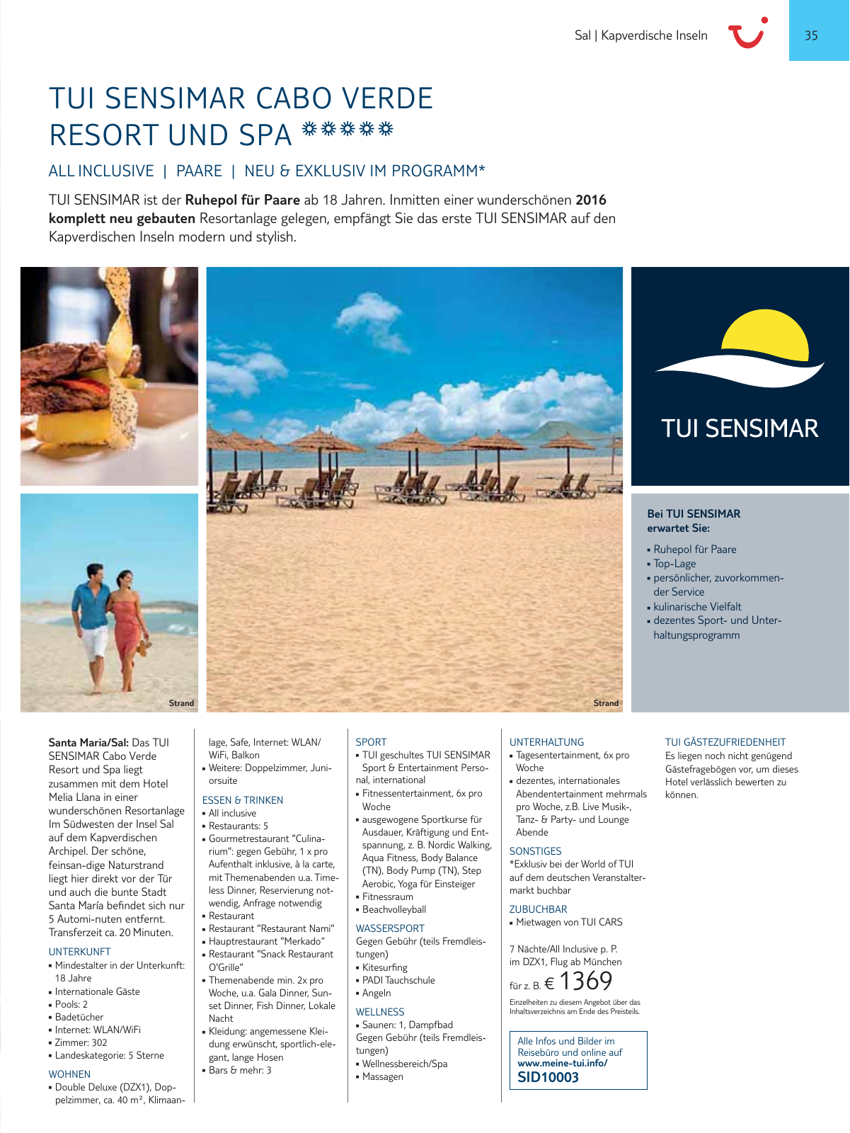 Vorschau TUI SENSIMAR Onlinekatalog - Sommer 2017 Seite 35