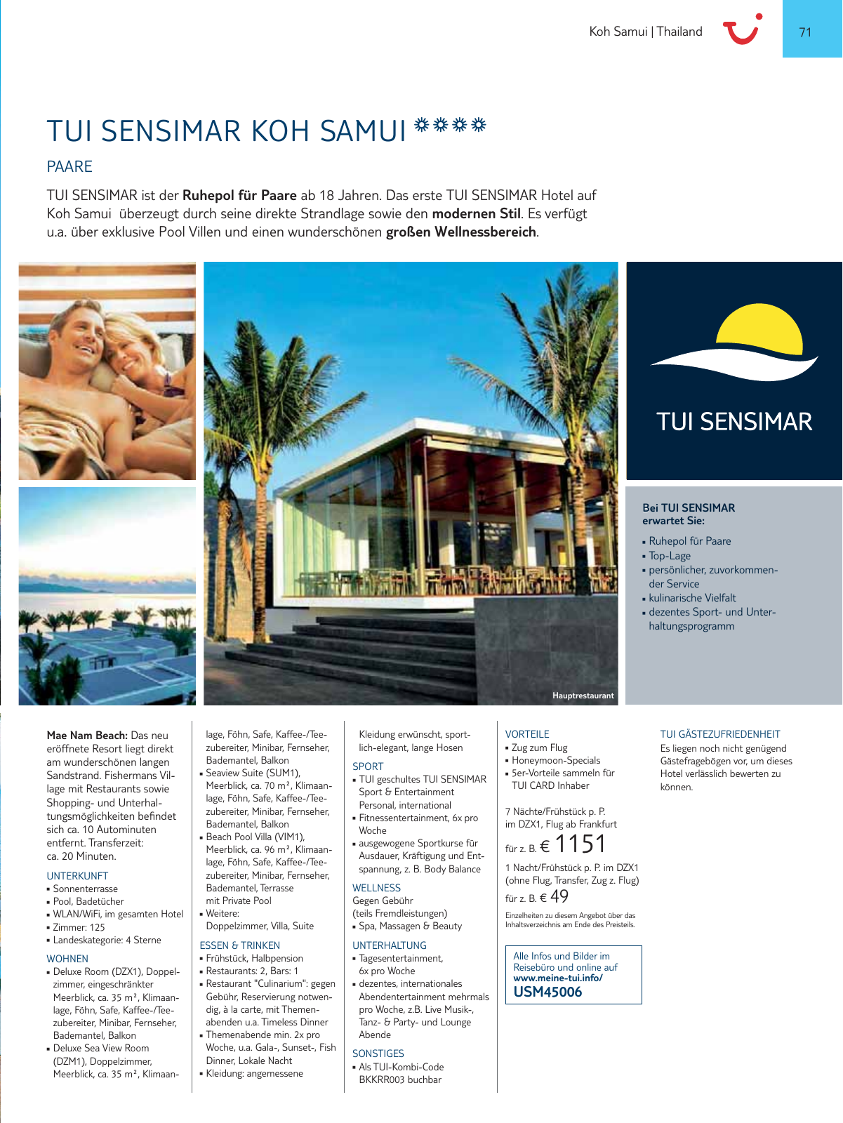 Vorschau TUI SENSIMAR Onlinekatalog - Sommer 2017 Seite 71