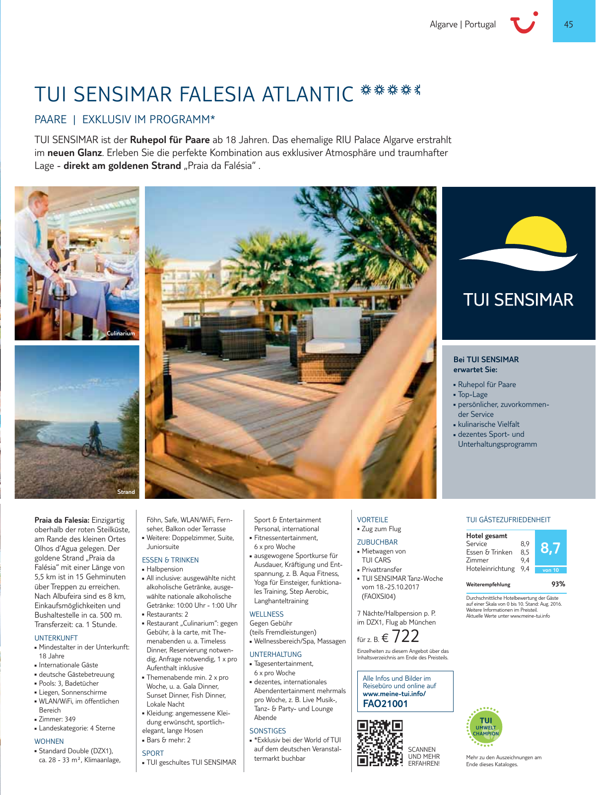 Vorschau TUI SENSIMAR Onlinekatalog - Sommer 2017 Seite 45
