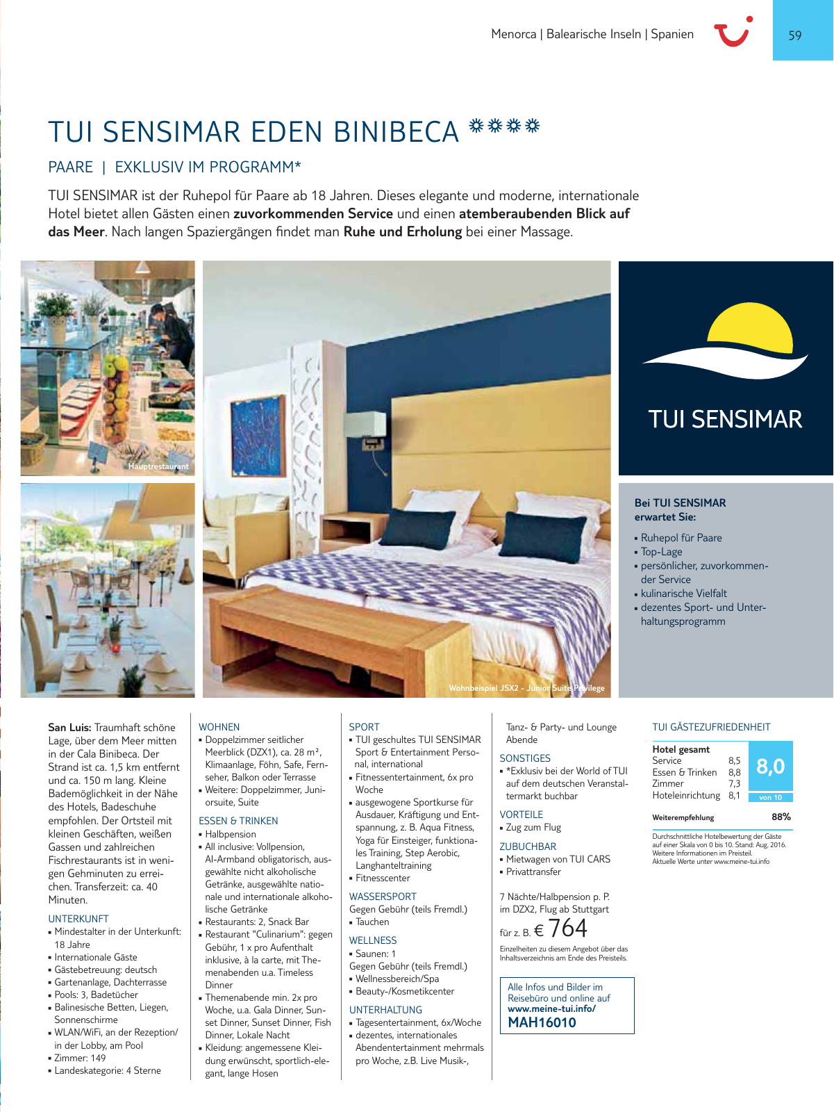Vorschau TUI SENSIMAR Onlinekatalog - Sommer 2017 Seite 59