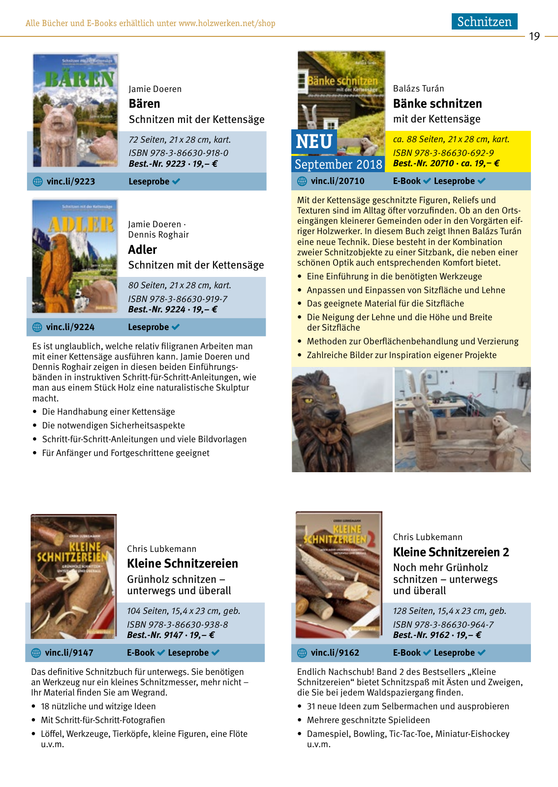 Vorschau HolzWerken Katalog 2019 Seite 19
