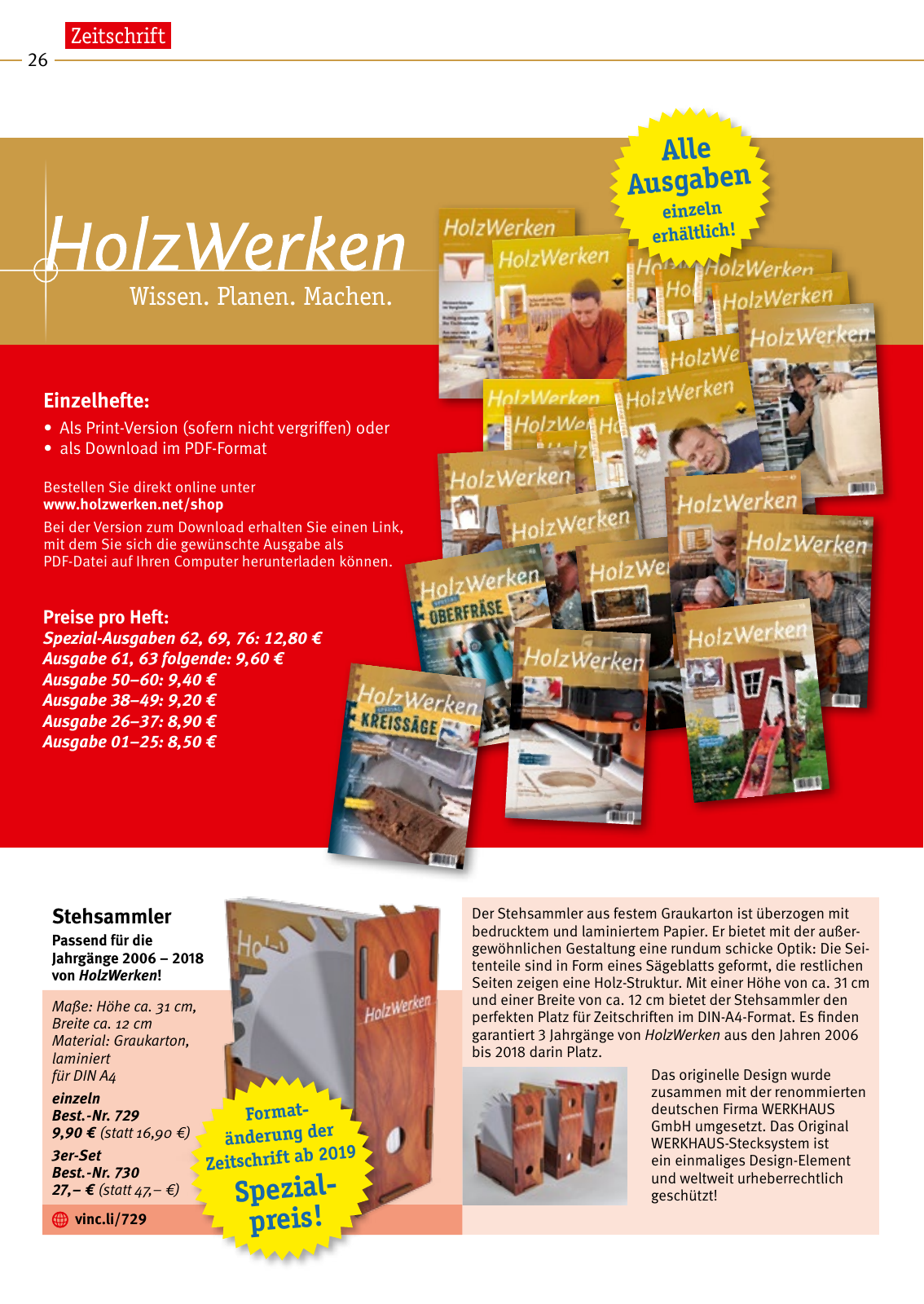 Vorschau HolzWerken Katalog 2019 Seite 26