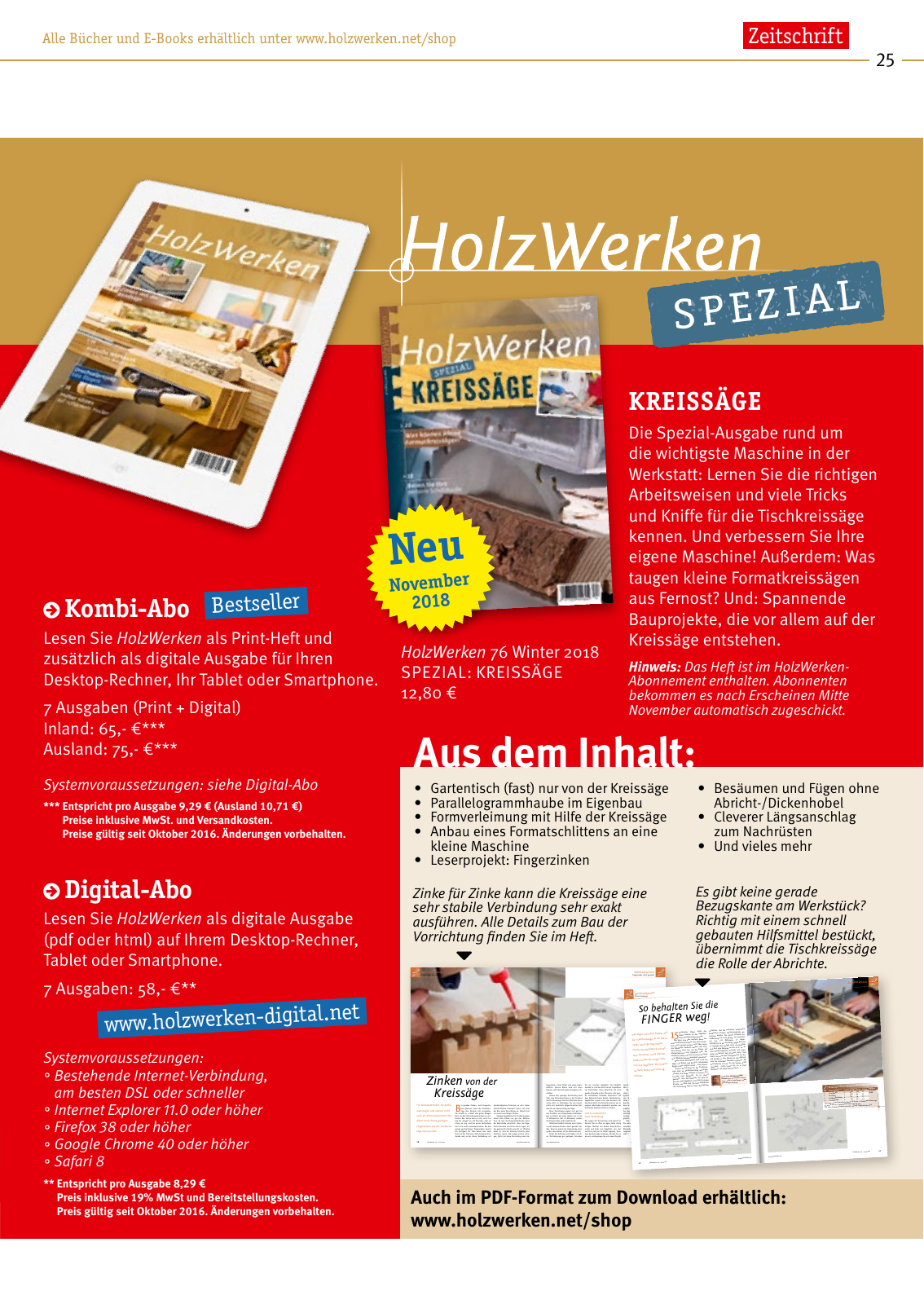 Vorschau HolzWerken Katalog 2019 Seite 25