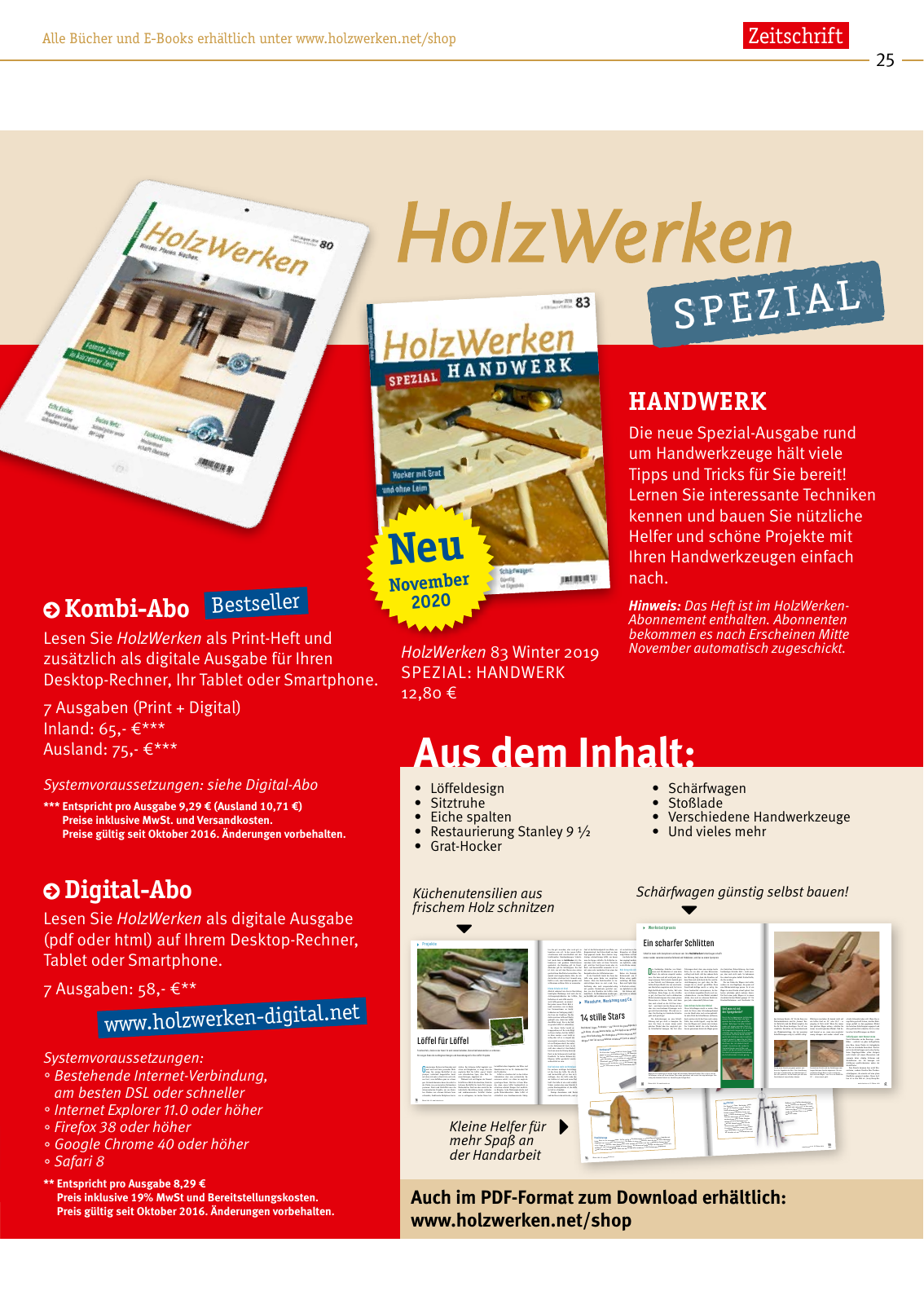 Vorschau HolzWerken Katalog 2020 Seite 25
