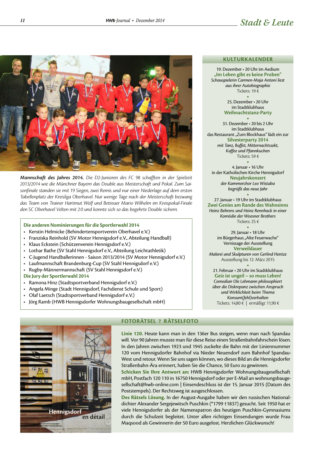 Vorschau HWB-Journal | Dezember 2014 | Nr. 46 Seite 11
