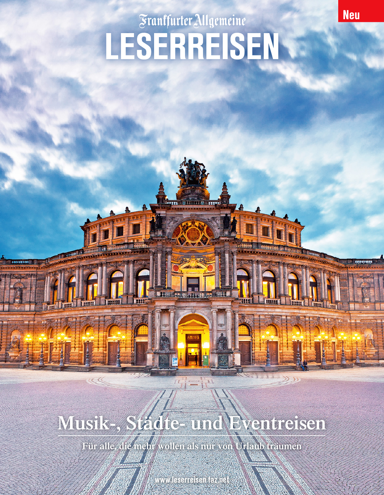Vorschau F.A.Z. Leserreisen Katalog Musik,- Städte- und Eventreisen Seite 1