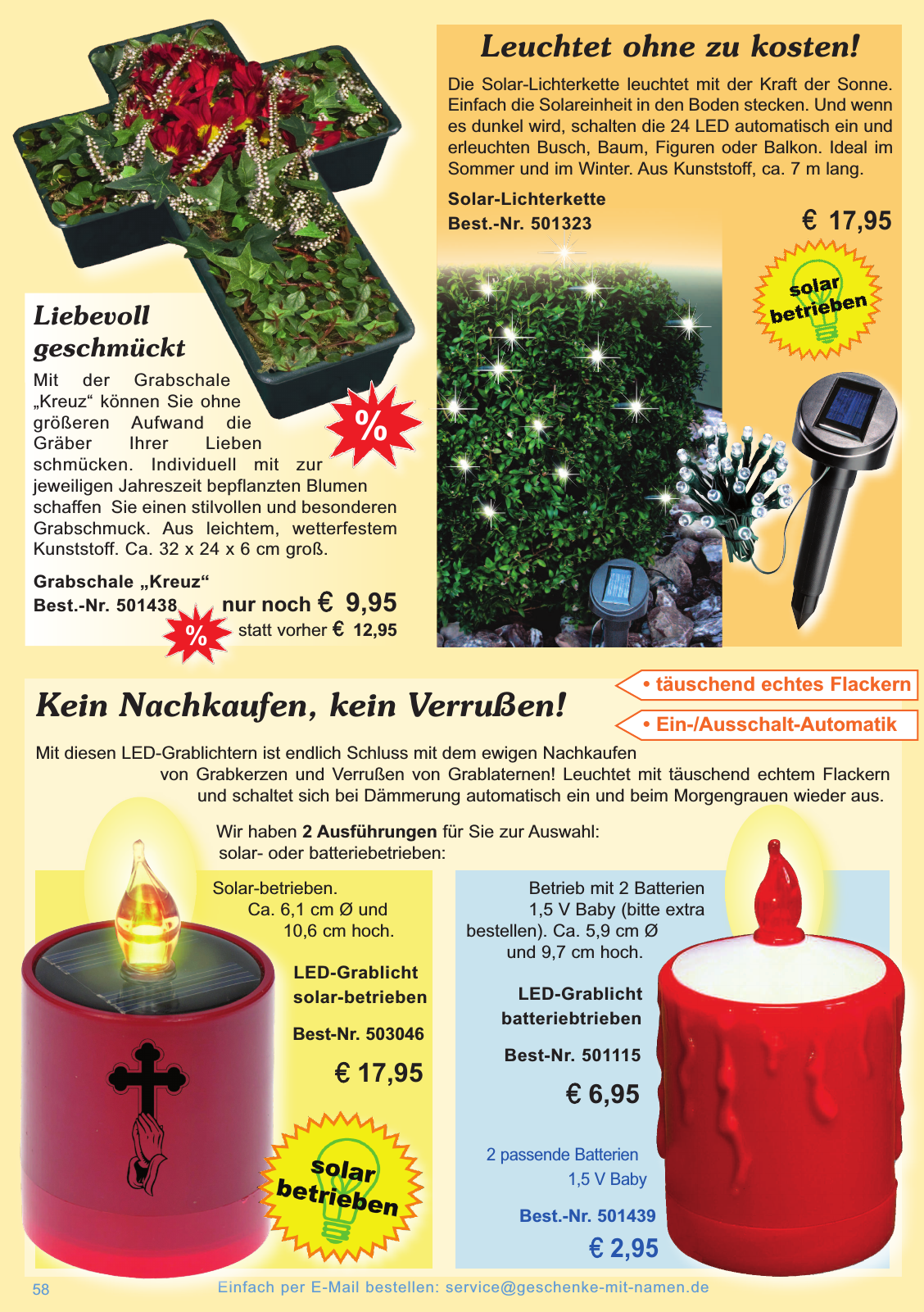 Vorschau Geschenke mit Namen Katalog 2014 / 2015 Seite 58