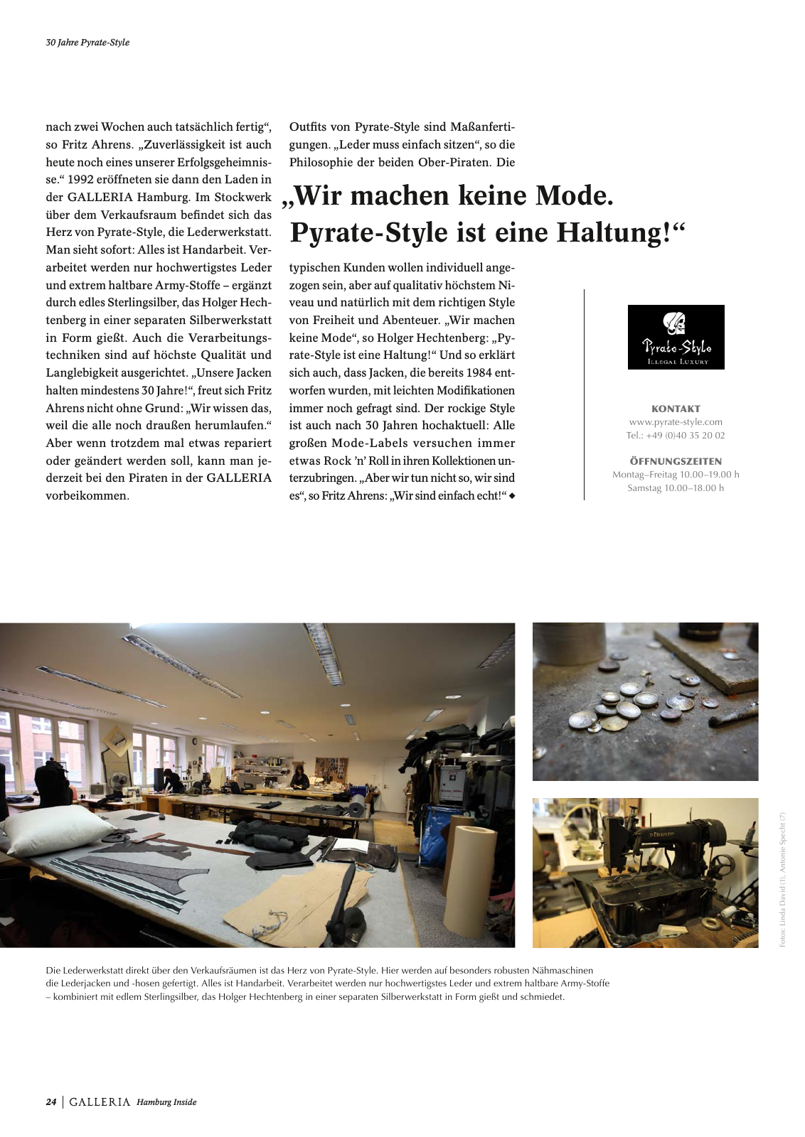 Vorschau GALLERIA Magazin Hamburg Inside 1 Seite 24