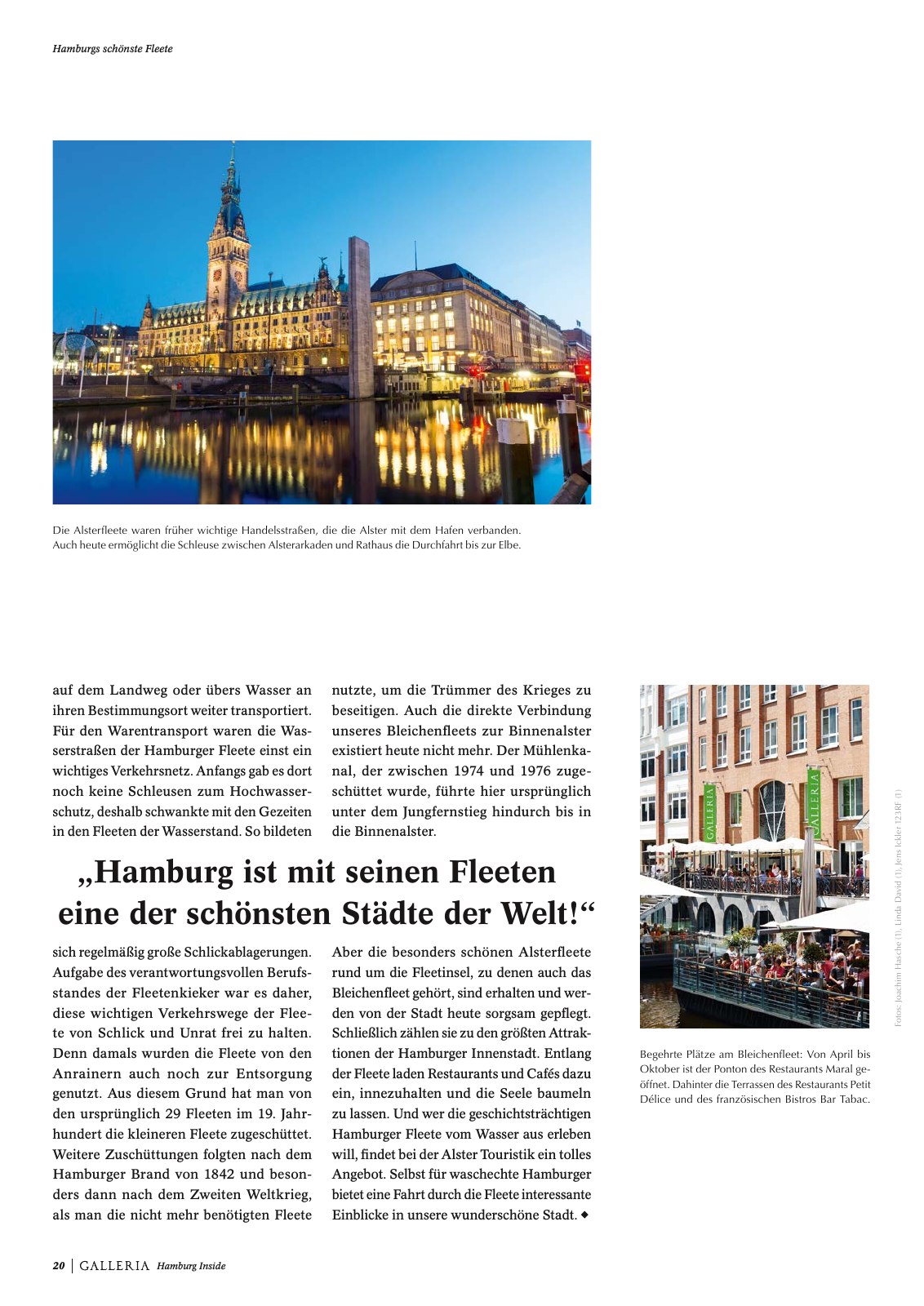 Vorschau GALLERIA Magazin Hamburg Inside 1 Seite 20