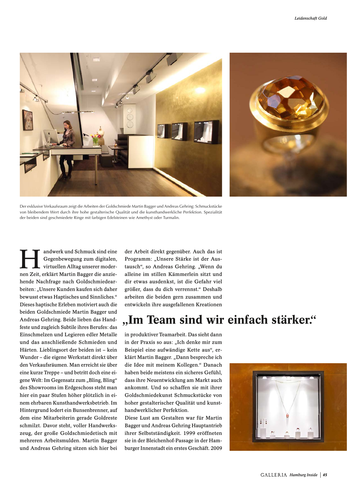 Vorschau GALLERIA Magazin Hamburg Inside 1 Seite 45
