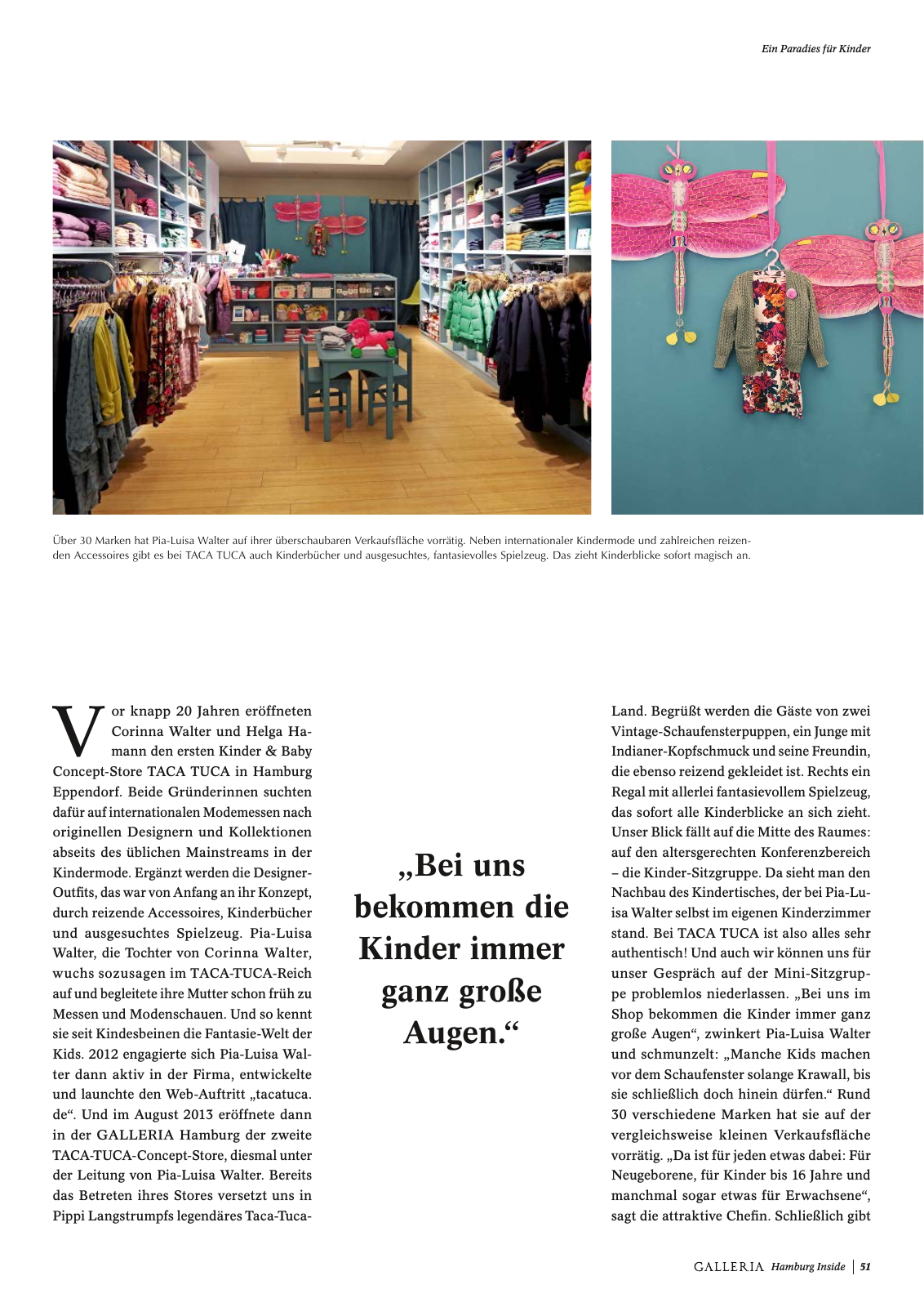 Vorschau GALLERIA Magazin Hamburg Inside 1 Seite 51