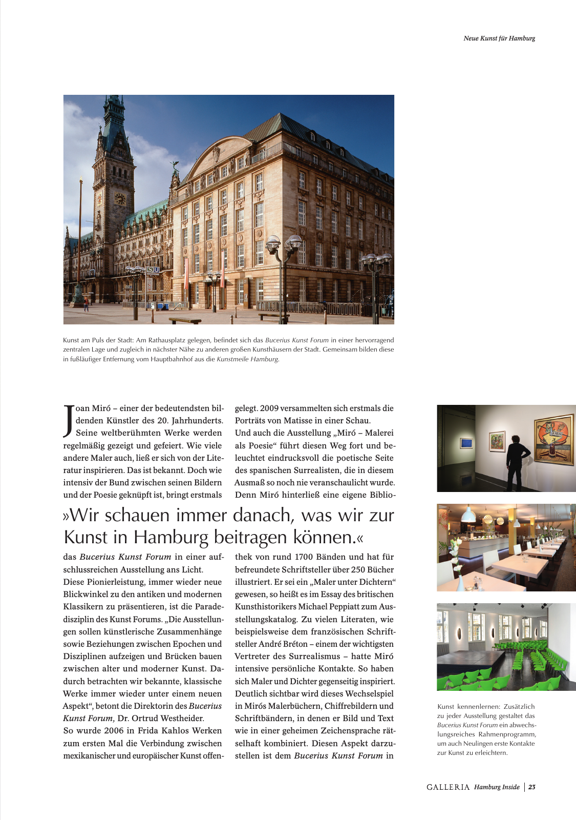 Vorschau GALLERIA Magazin Hamburg Inside 2 Seite 23
