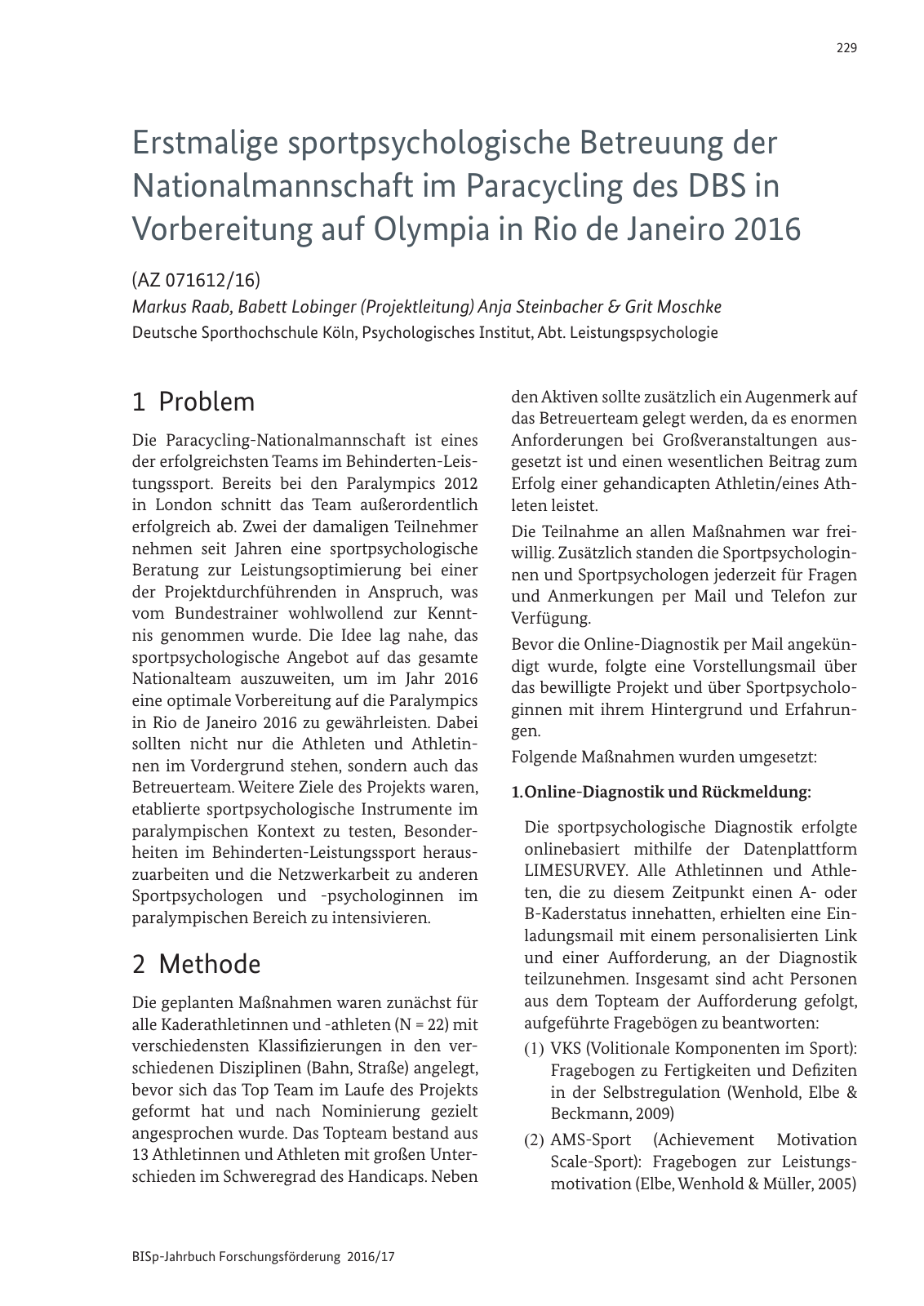 Vorschau BISp-Jahrbuch 2016/2017 Seite 231
