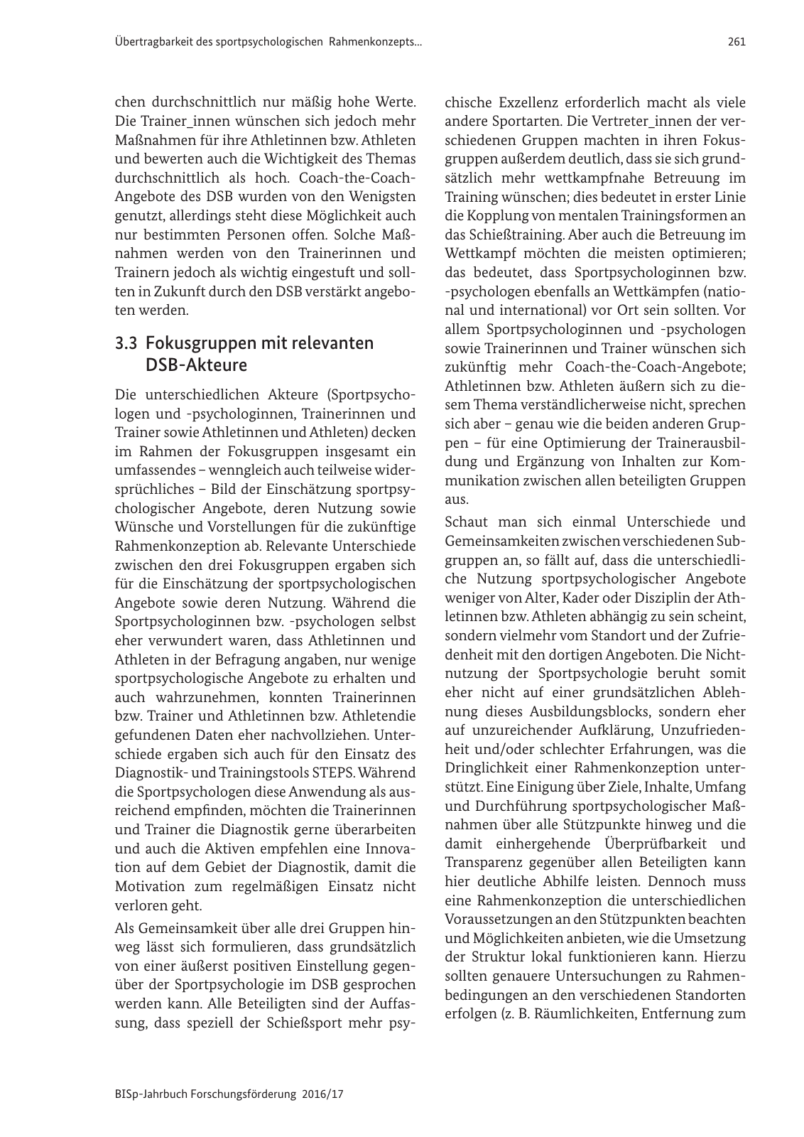 Vorschau BISp-Jahrbuch 2016/2017 Seite 263