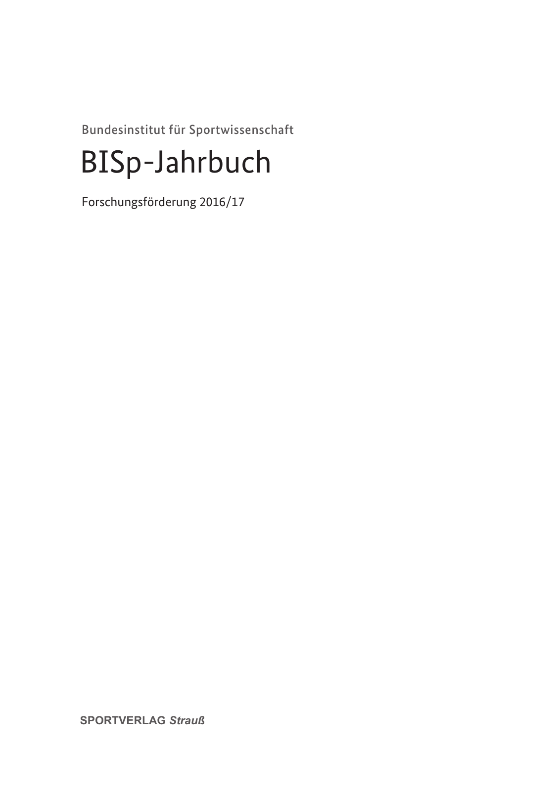 Vorschau BISp-Jahrbuch 2016/2017 Seite 3